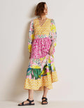 Repurposed Tiered Maxi Dress-Multi
