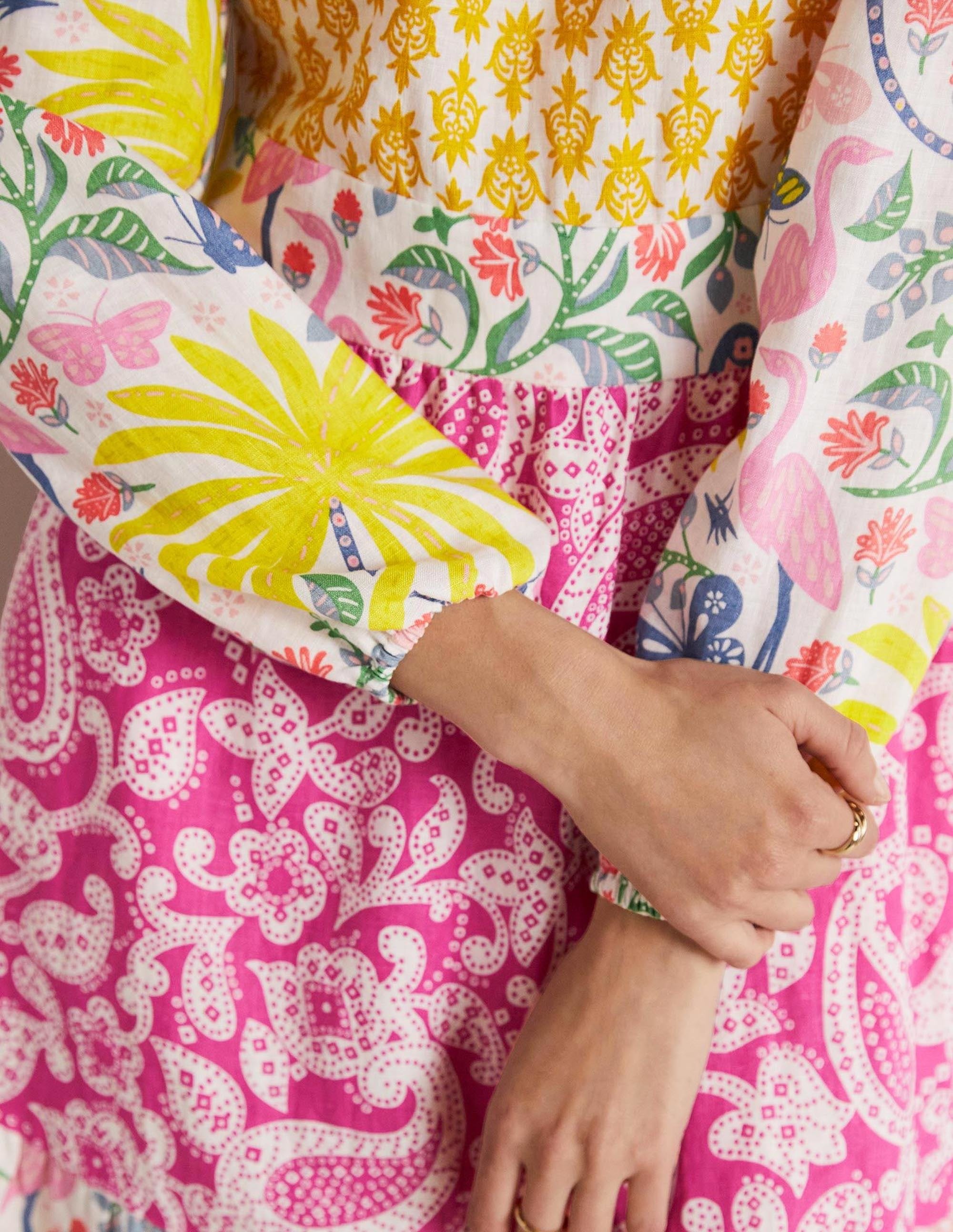 Repurposed Tiered Maxi Dress-Multi - Image 2