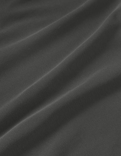 Kurzärmeliges Basic-T-Shirt-Schwarz