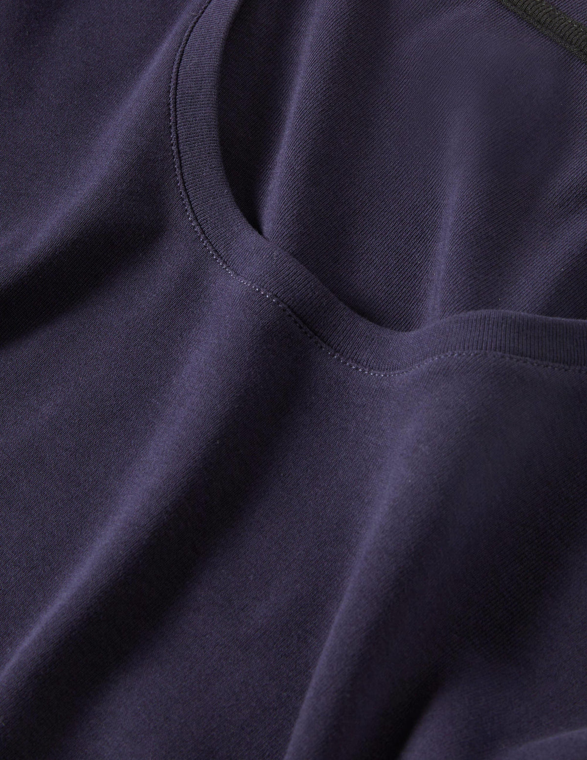 Kurzärmeliges Basic-T-Shirt-Marineblau-5