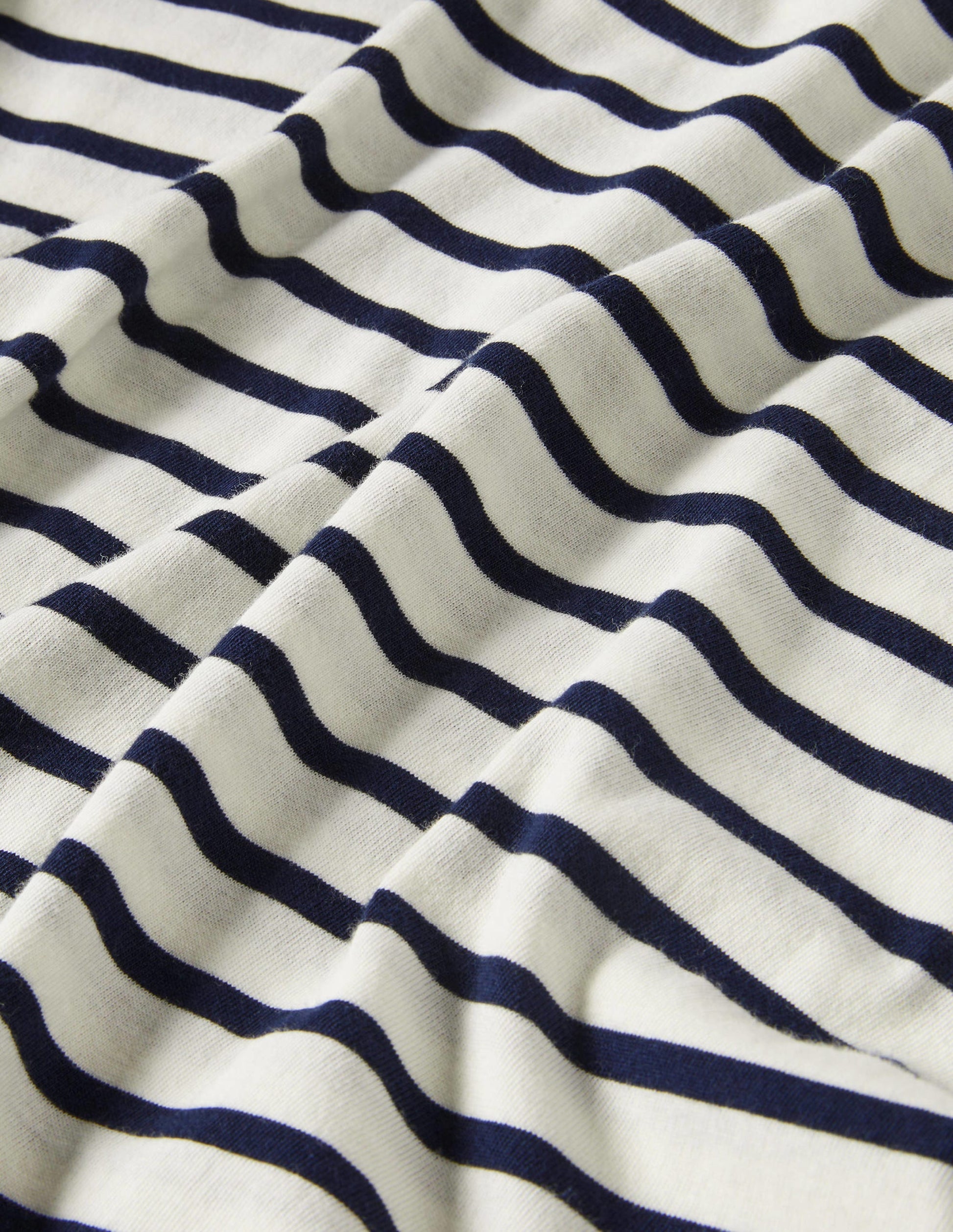 Kurzärmliges Bretonshirt-Naturweiß/Navy, Gestreift-5