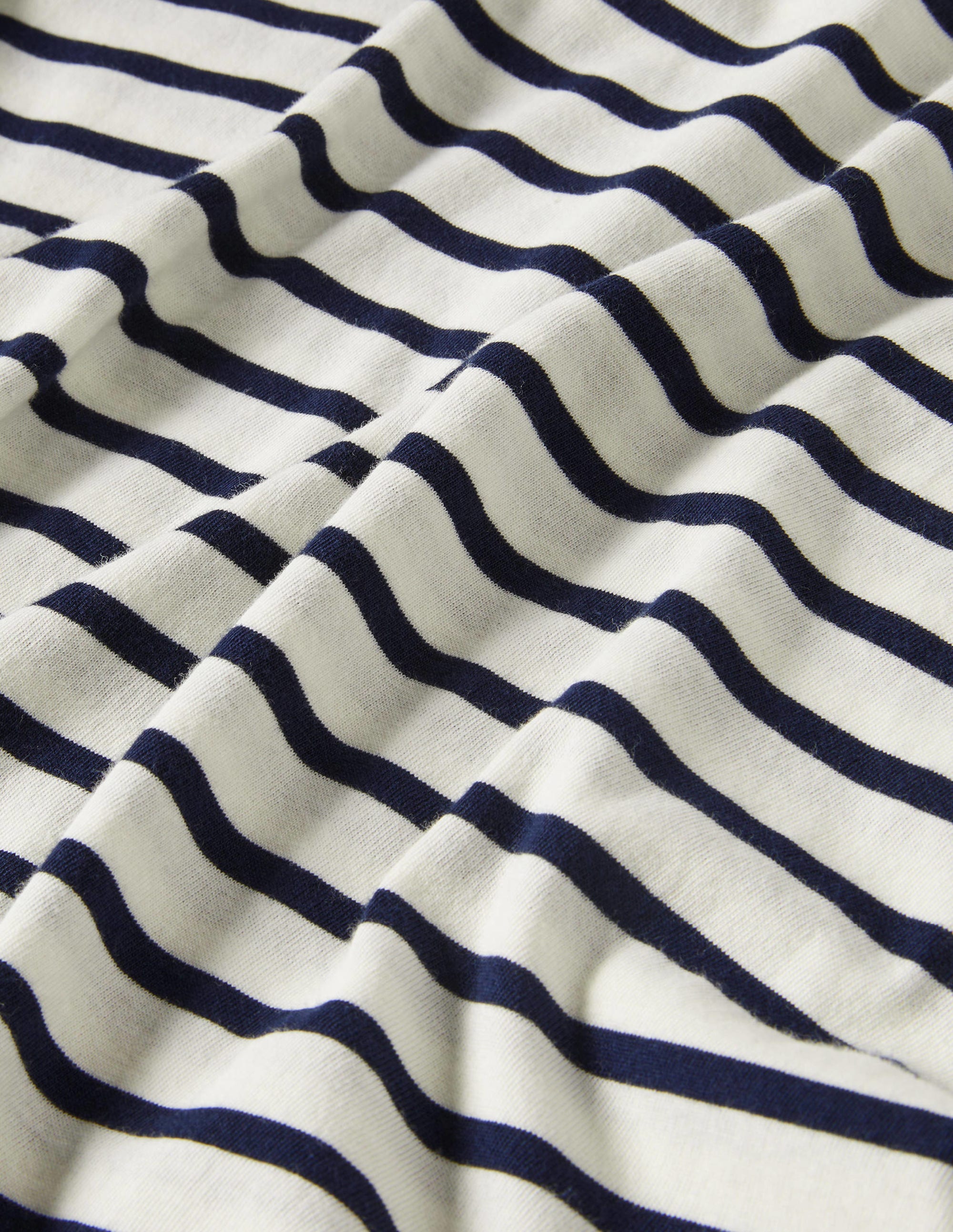 Kurzärmliges Bretonshirt-Naturweiß/Navy, Gestreift - Image 5