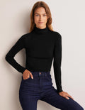 Essential Roll-neck Top-Black