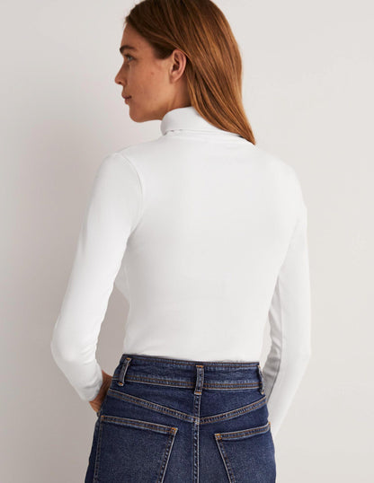 Col roulé Essential-Blanc-3