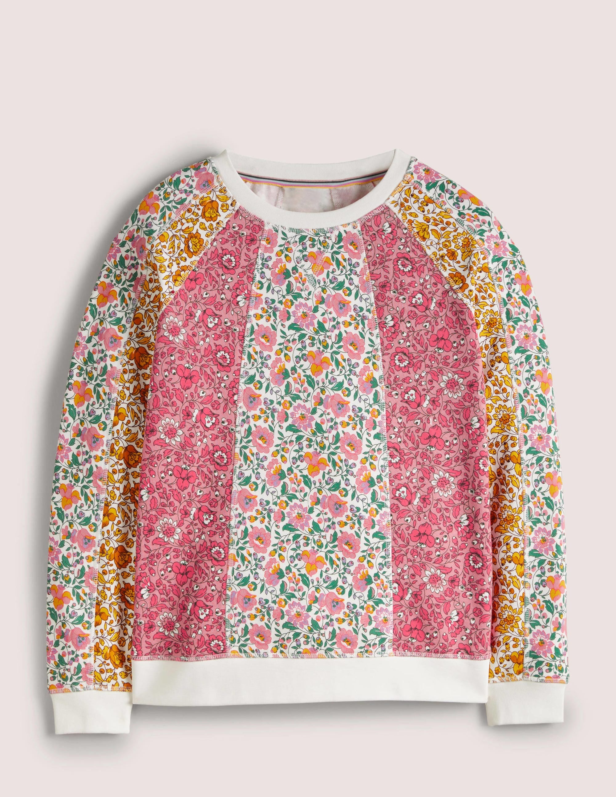 Gemustertes Sweatshirt aus Baumwolle-Bunt, Blütenwiese - Image 6