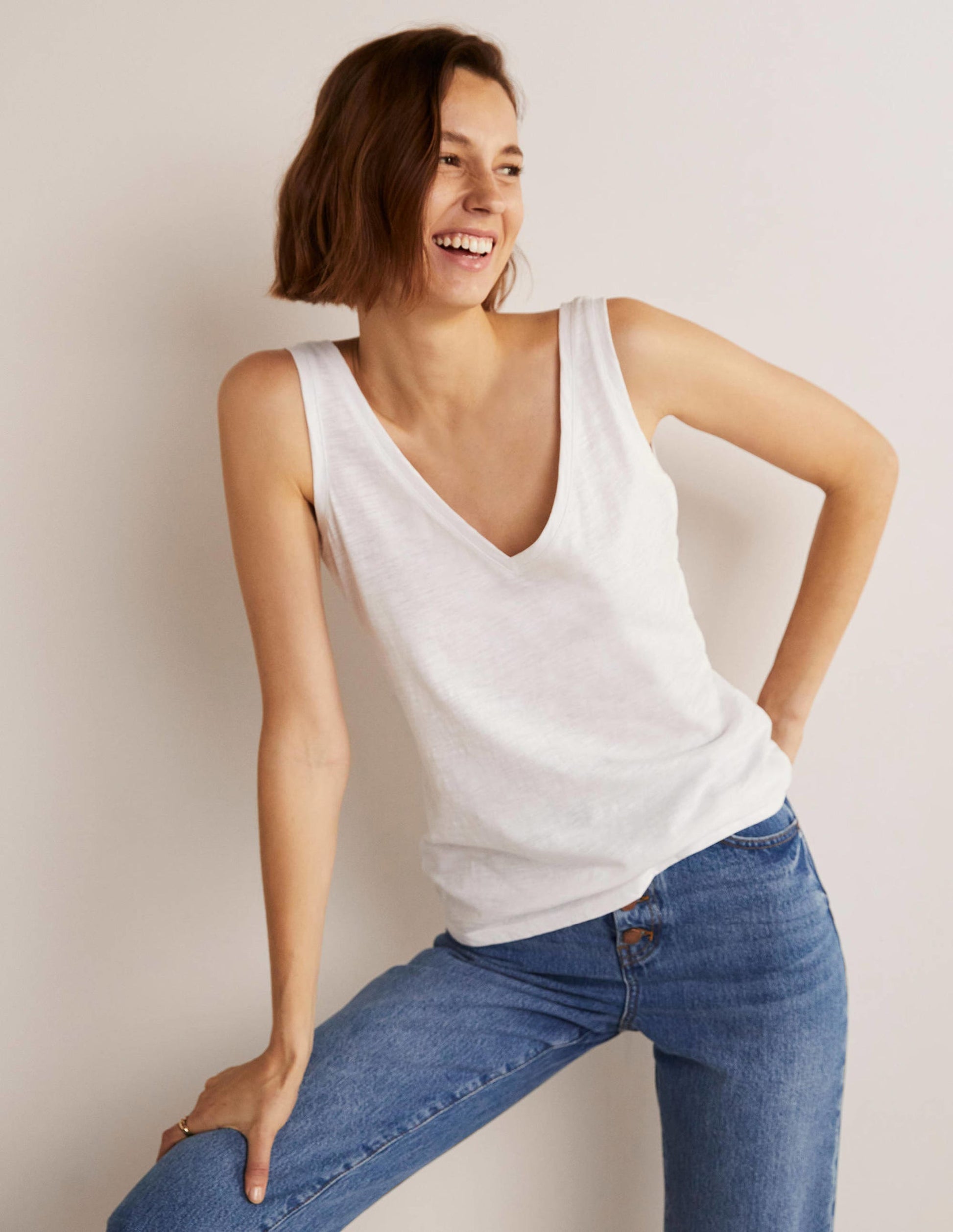 Cotton Vest-White-5