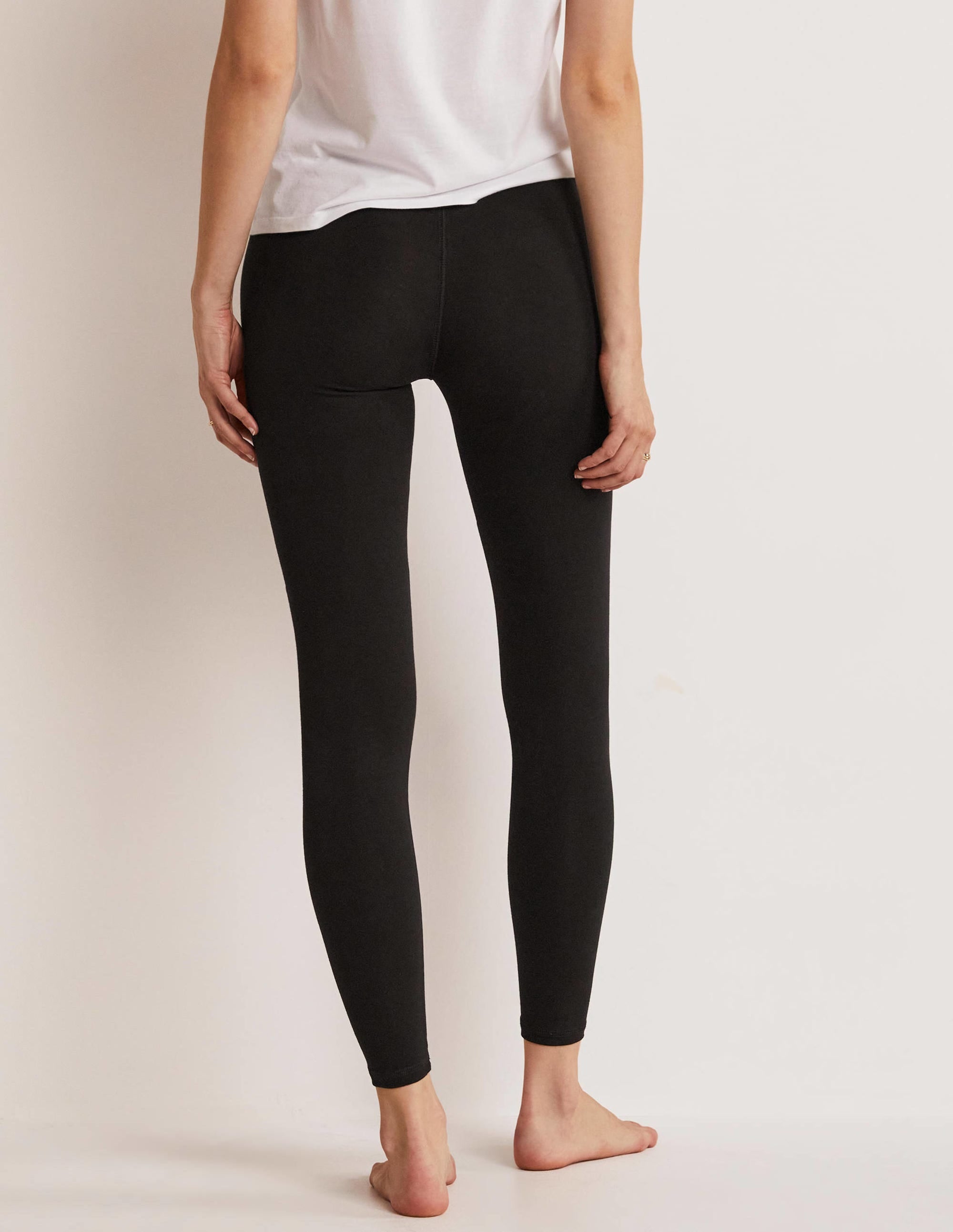 Jerseyleggings mit hoher Taille-Schwarz - Image 7