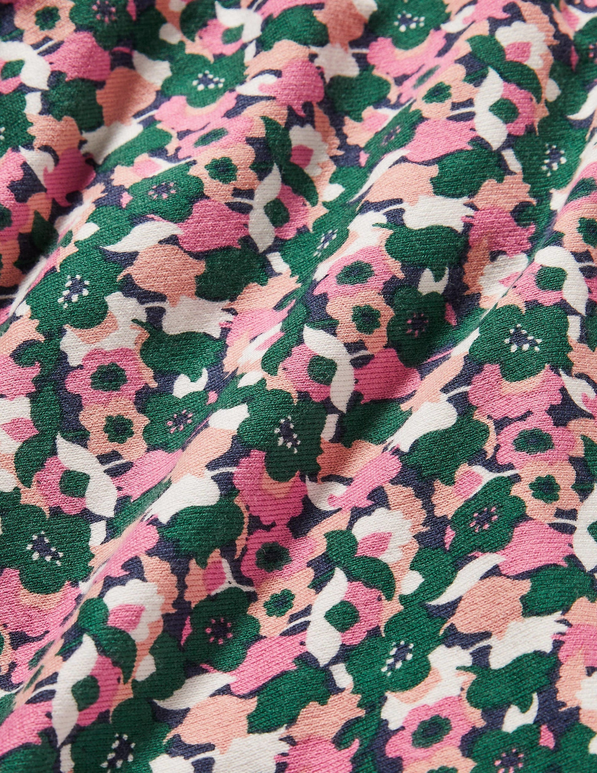 Cotton Crew Neck Jumper-Wild Rose, Tulip Cluster-6
