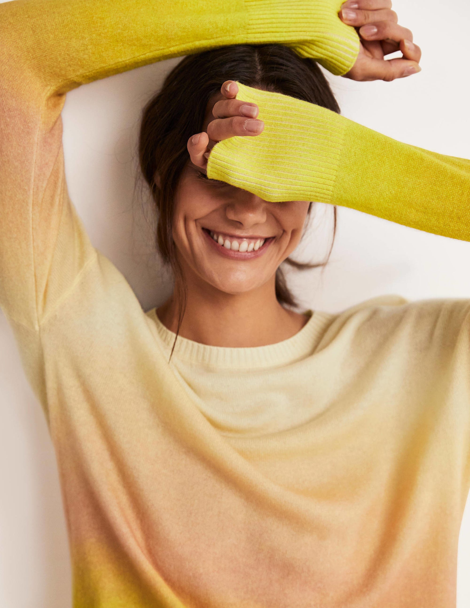 Margot Kaschmirpullover-Rosa/Gelb, Schimmernd - Image 11
