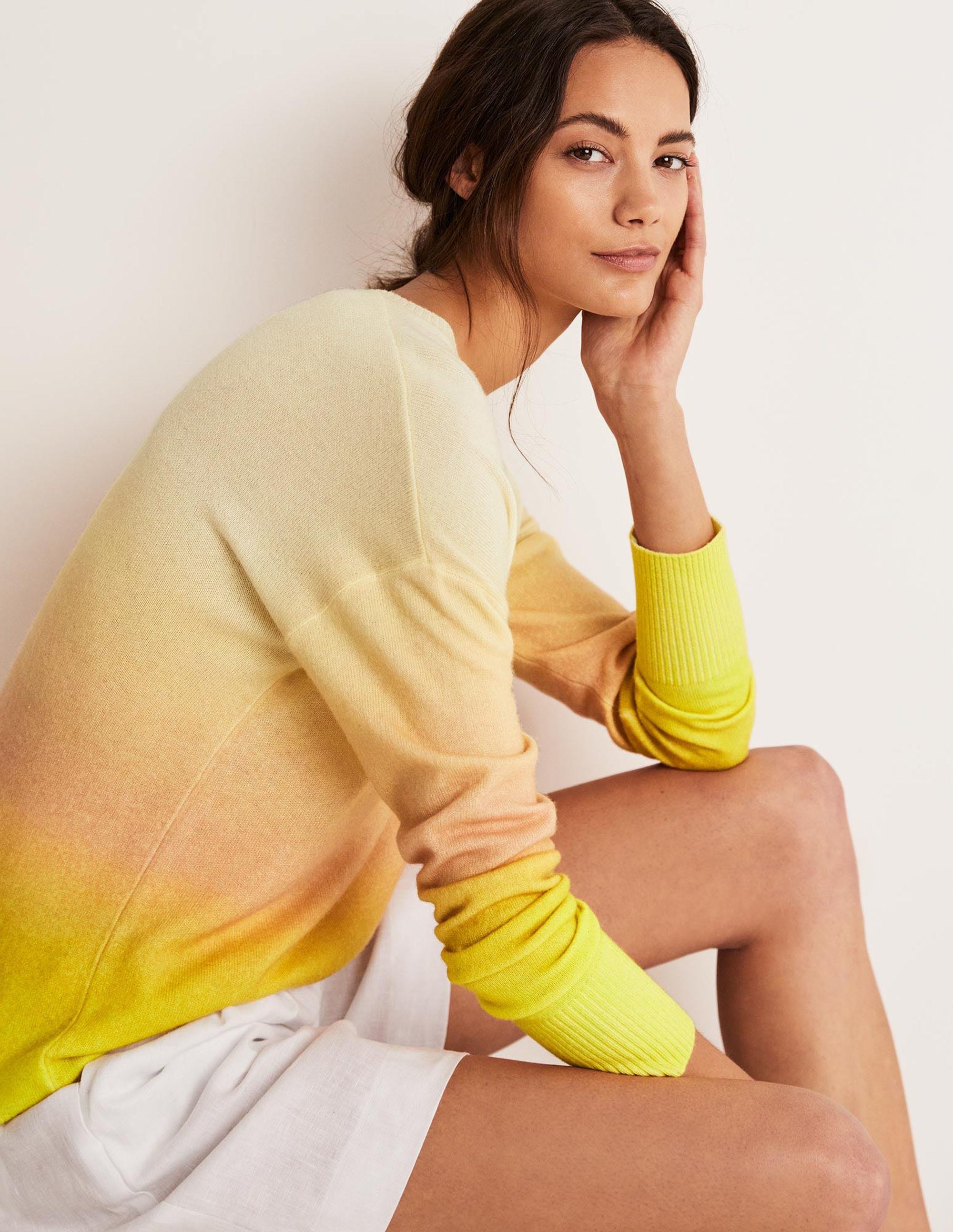 Margot Kaschmirpullover-Rosa/Gelb, Schimmernd - Image 4