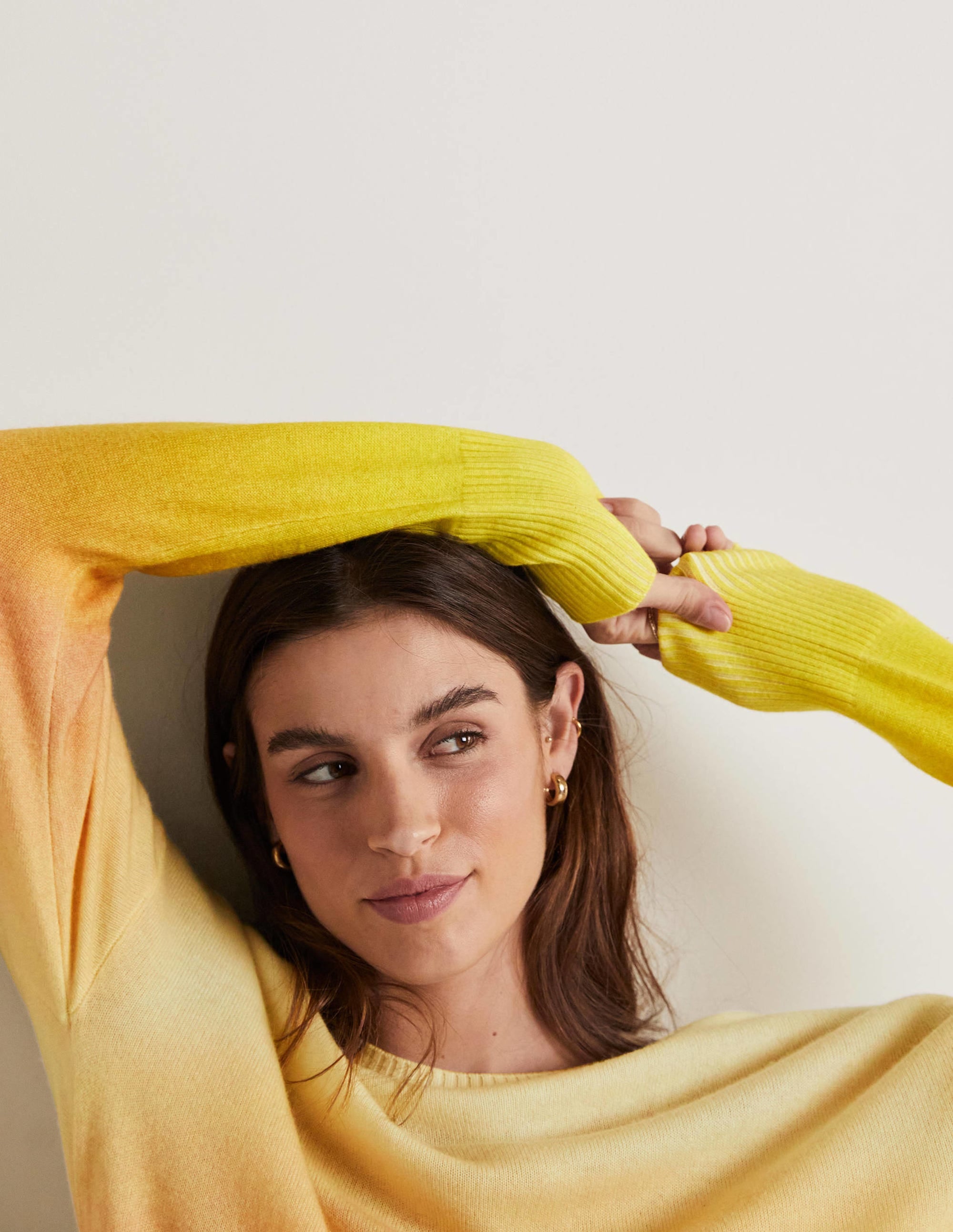 Margot Kaschmirpullover-Rosa/Gelb, Schimmernd - Image 6