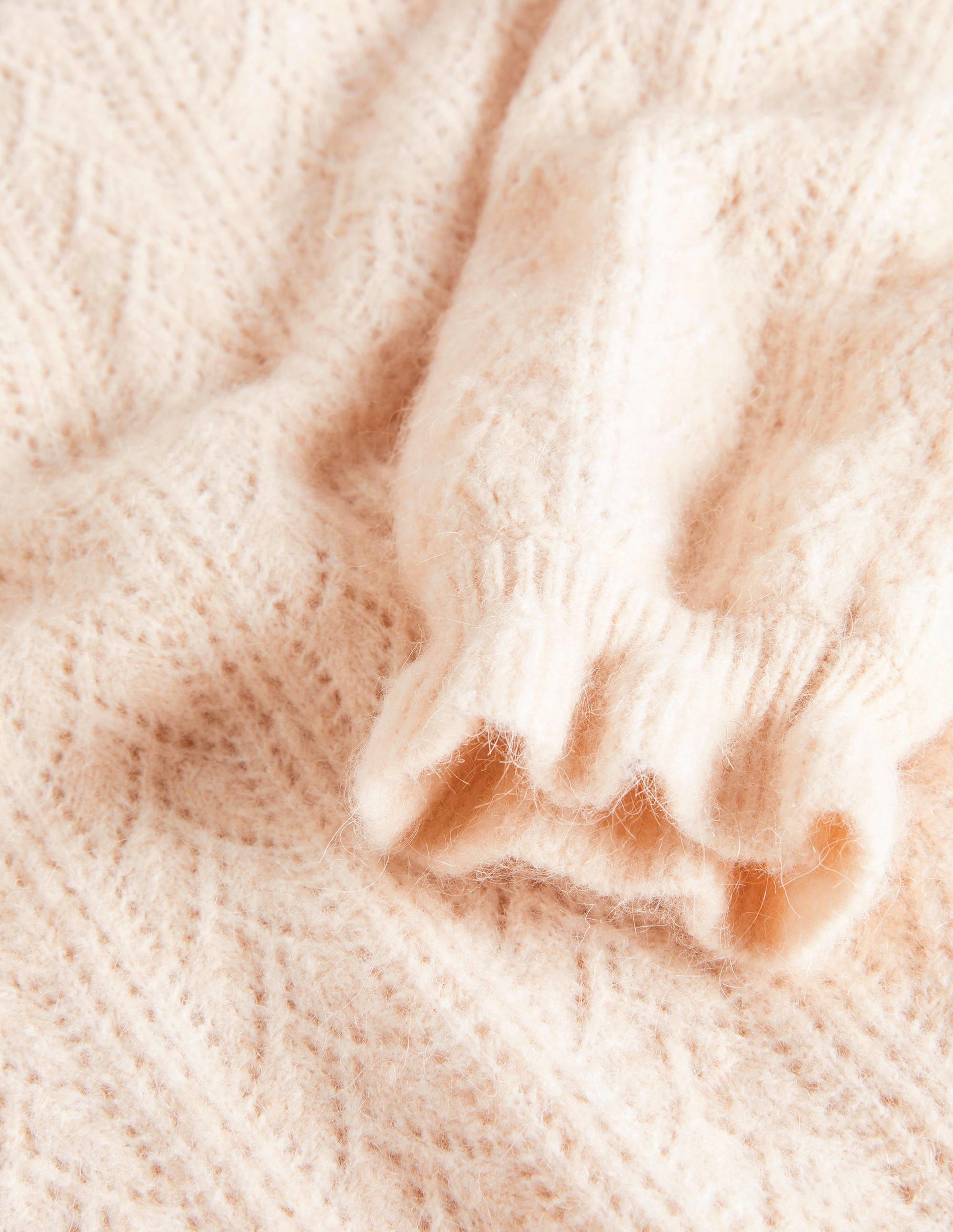 Flauschiger Pointelle-Pullover-Seilbraun-6