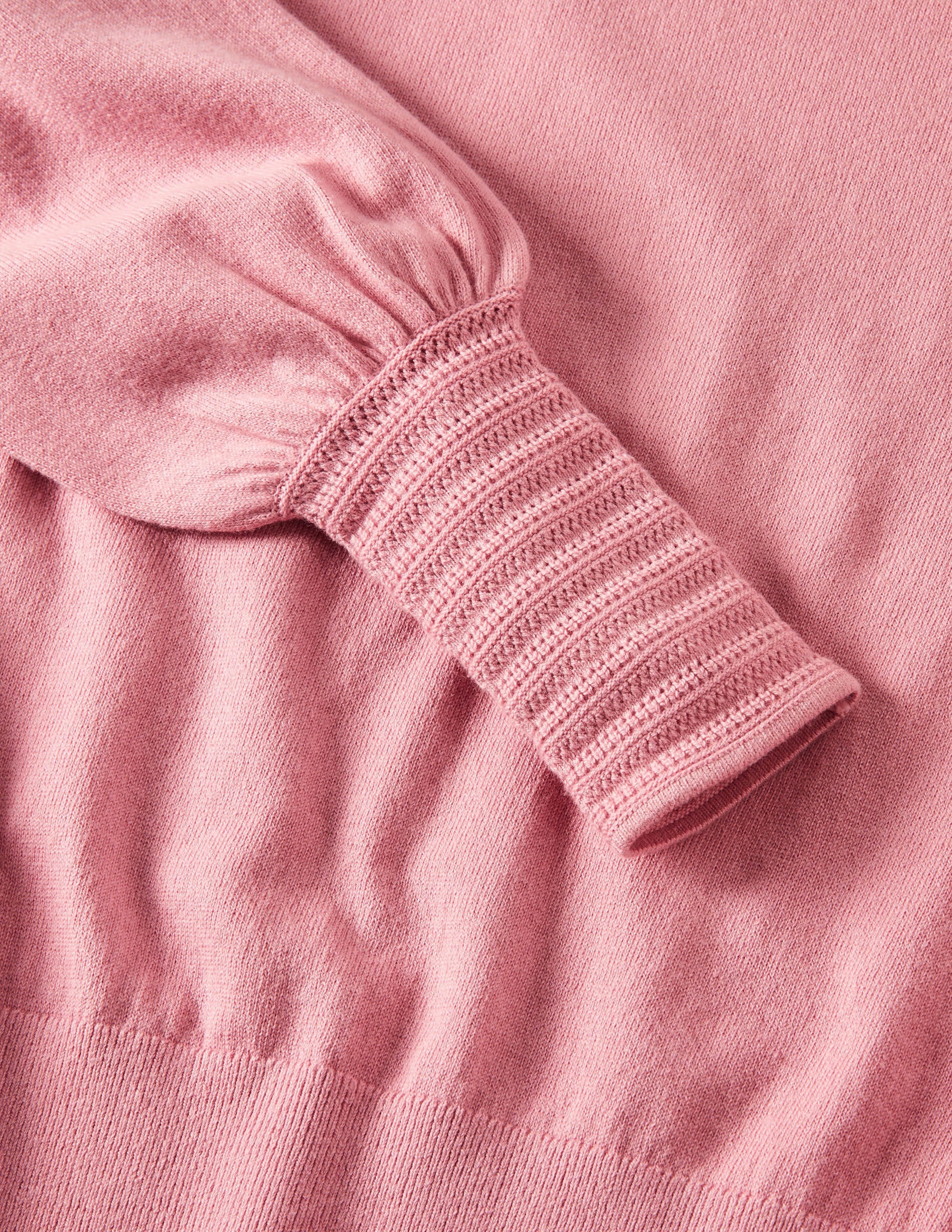 Pointelle-Pullover mit Detail-Mandelblütenrosa - Image 5