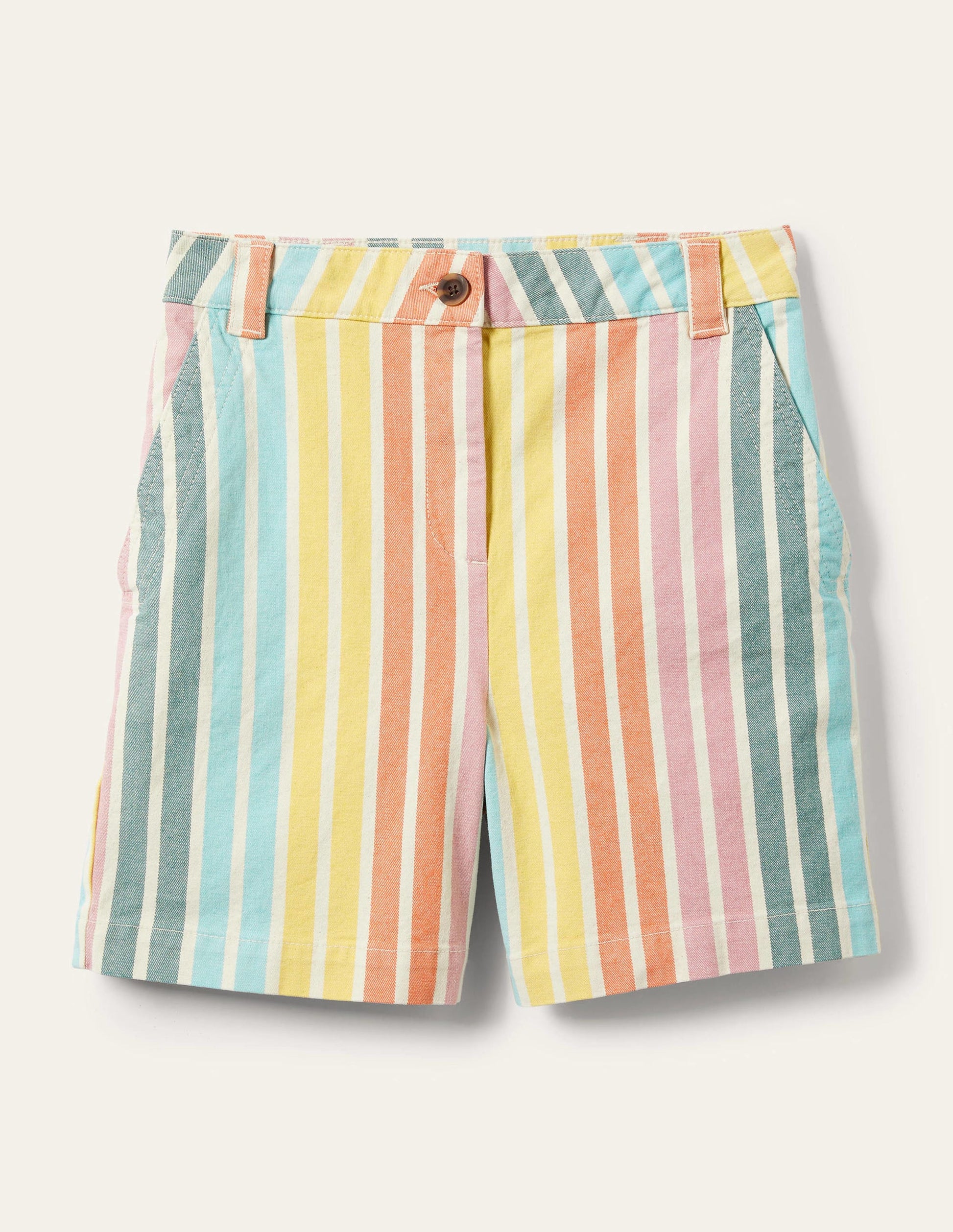 Klassische Chinoshorts-Regenbogenfarben, Gestreift-9