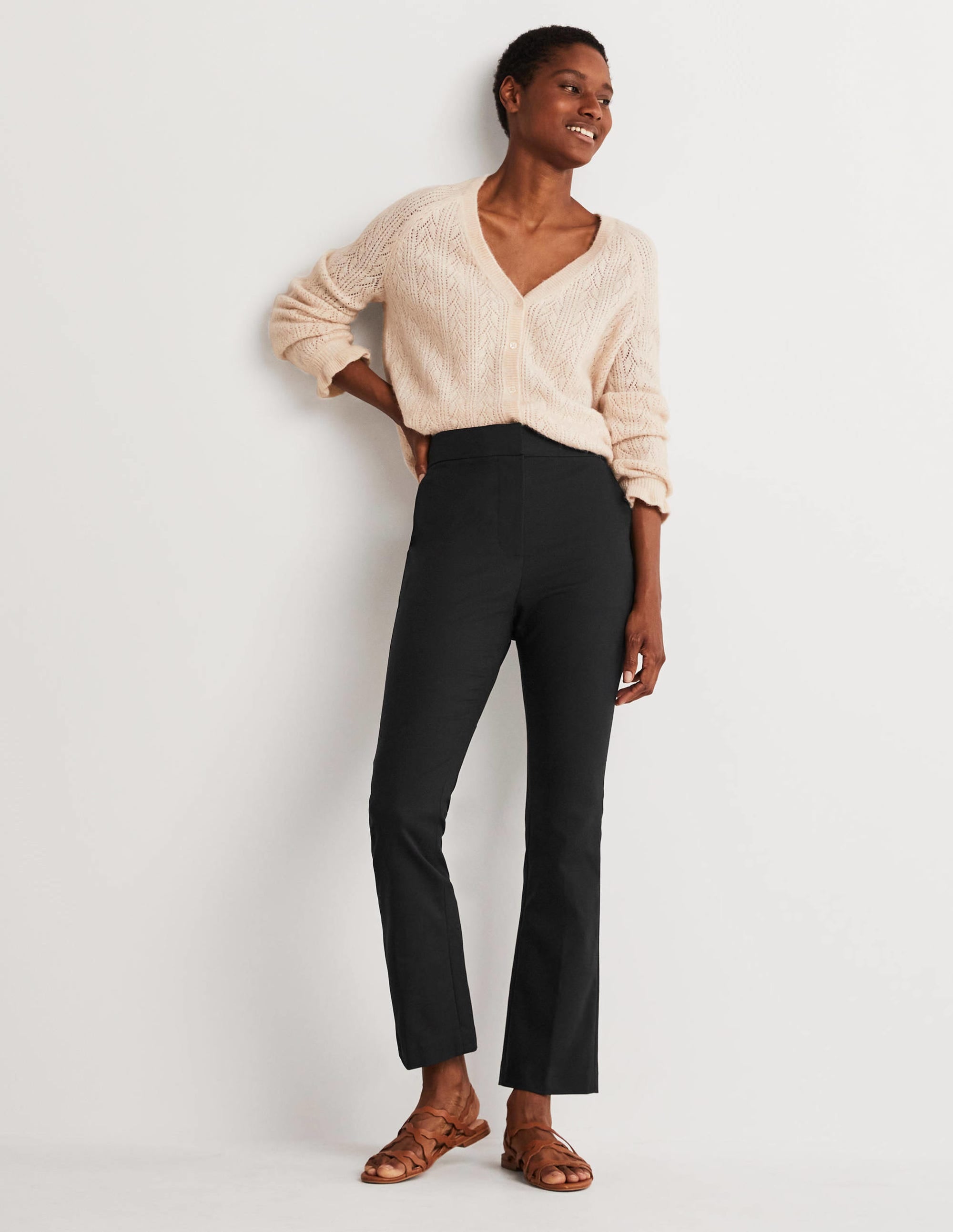 Pantalon court évasé-Noir - Image 6