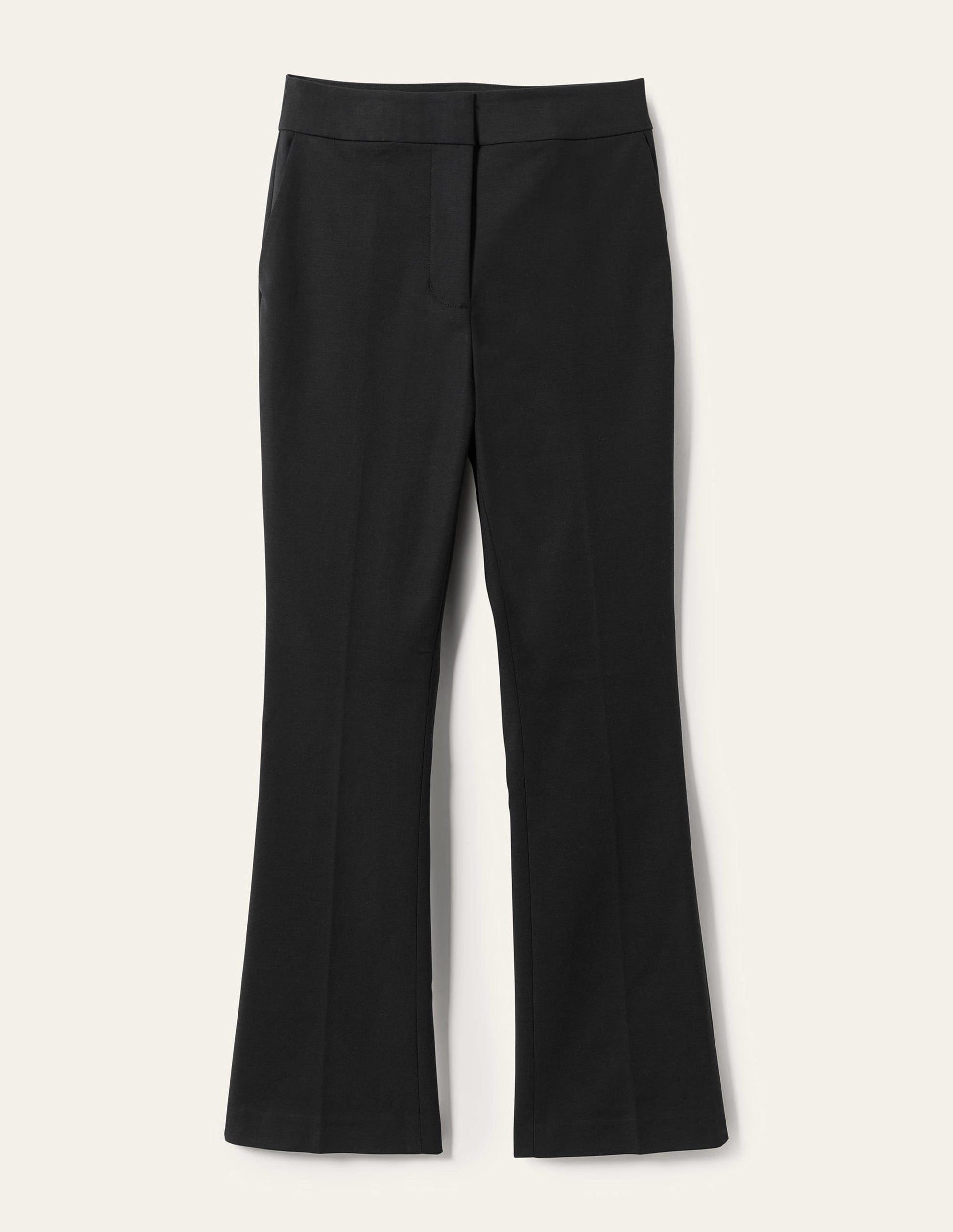 Ausgestellte 7/8-Hose-Schwarz-11
