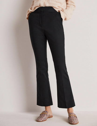 Ausgestellte 7/8-Hose-Schwarz-5