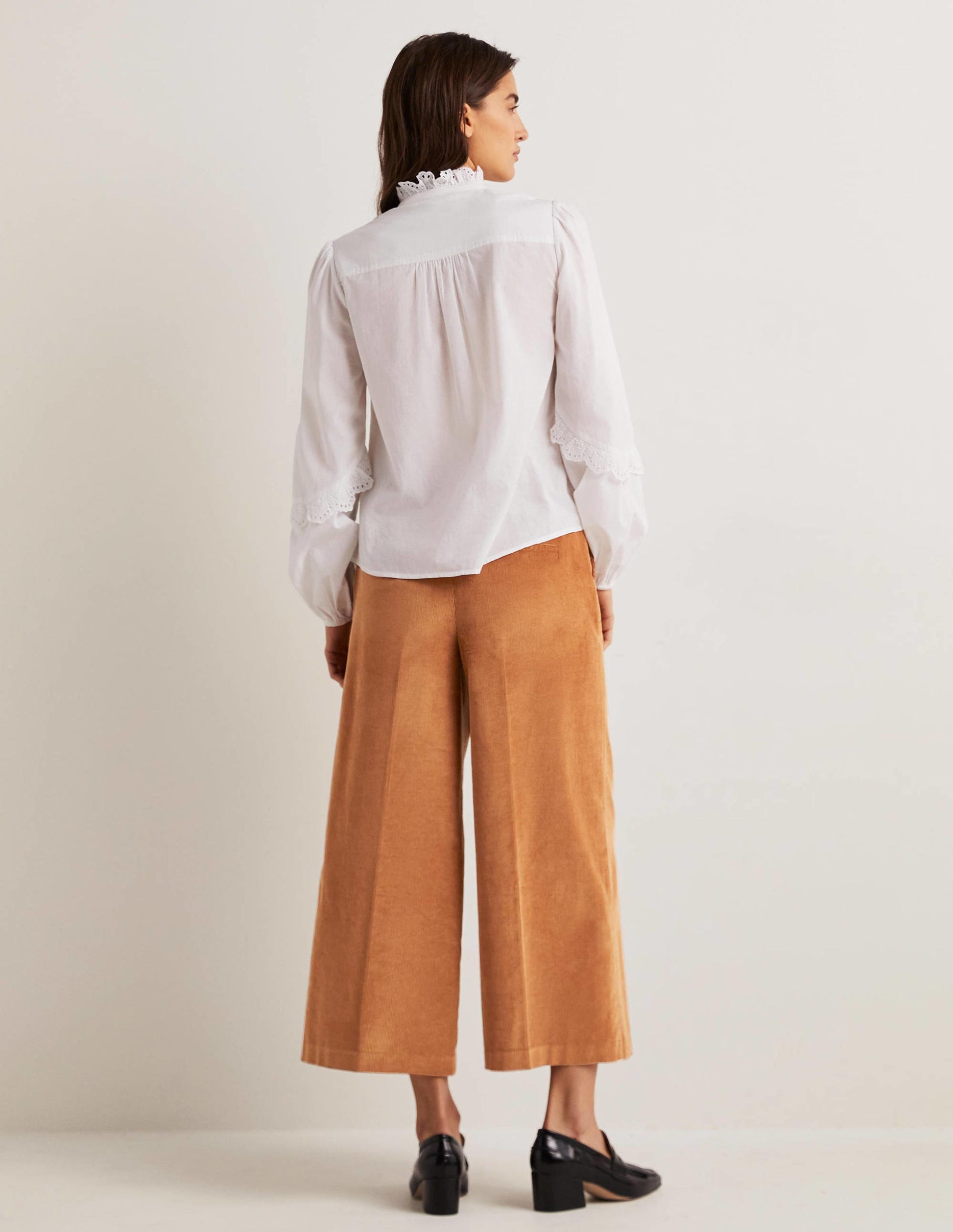Jupe-culotte large-Marron caramel-3