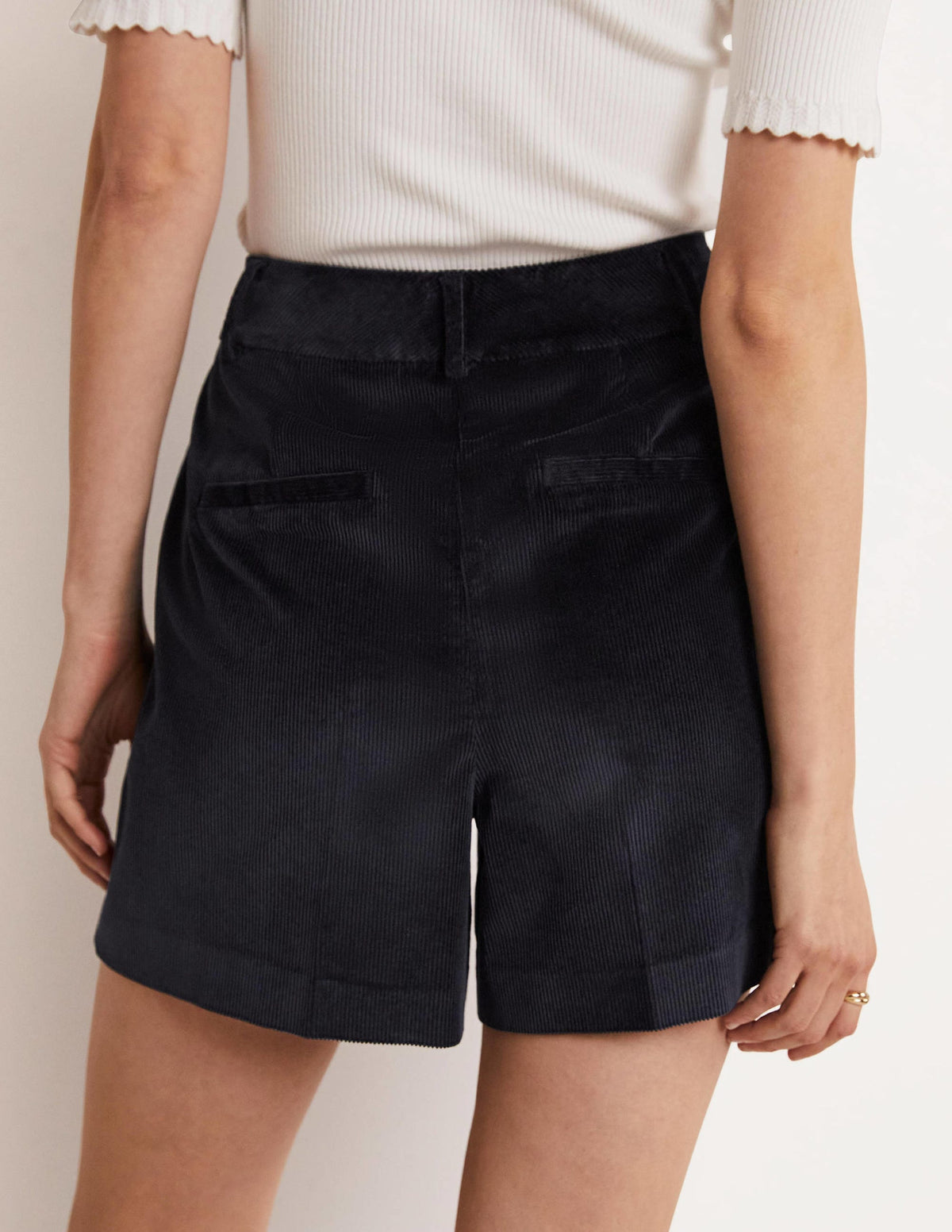 Shorts mit hoher Taille-Marineblau - Image 8