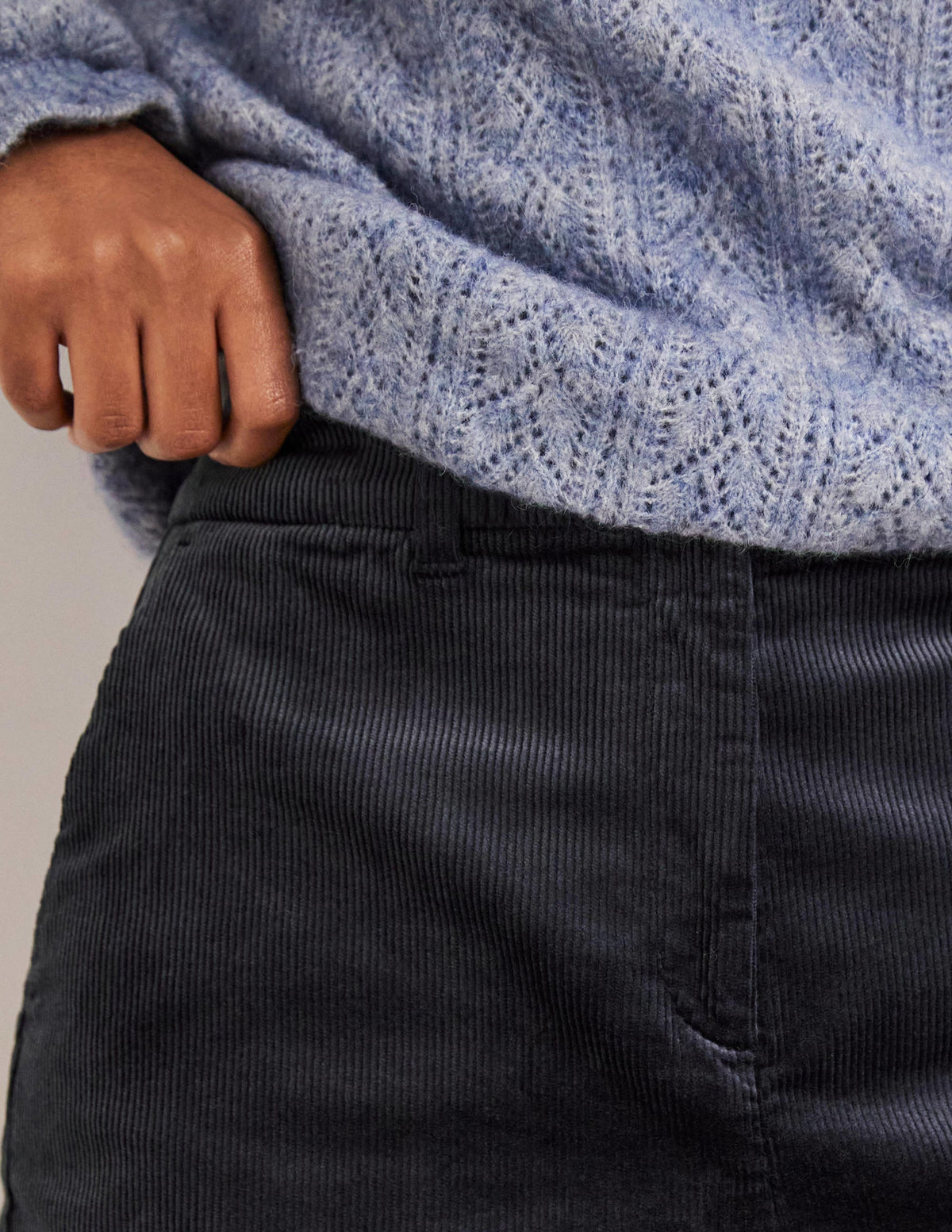 Shorts mit hoher Taille-Marineblau - Image 2