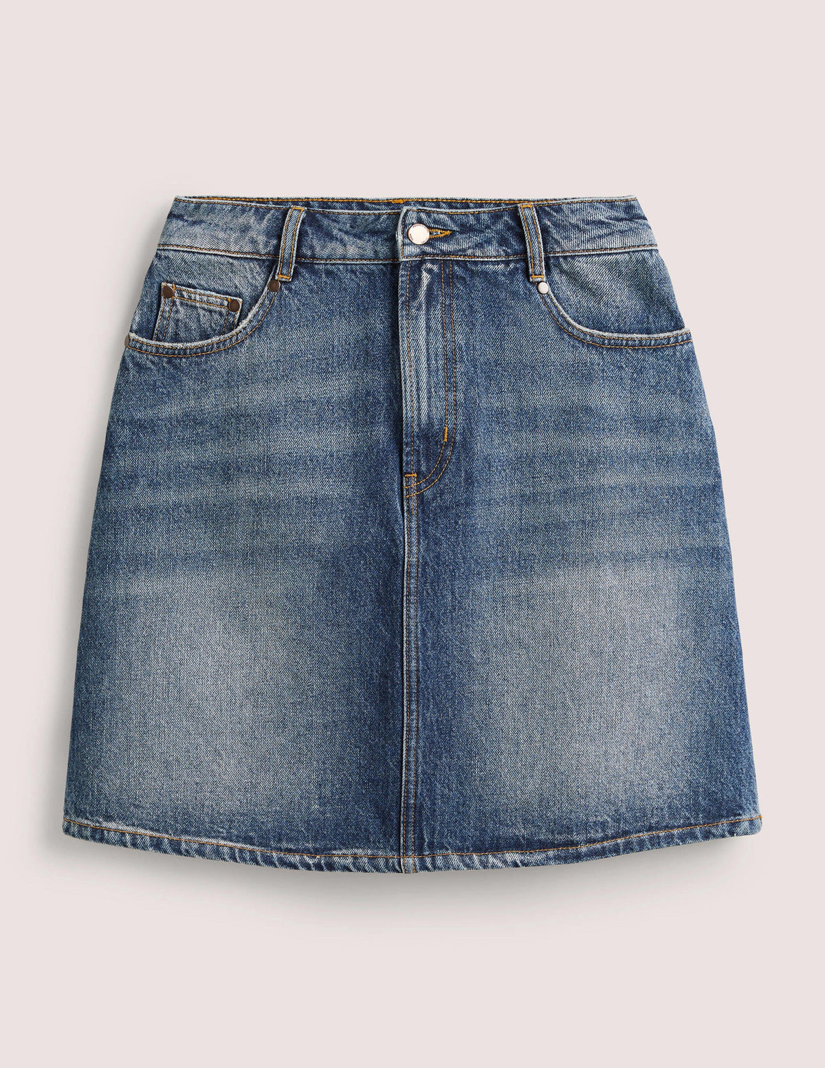 Authentischer Minirock aus Denim-Grün, Denim-6