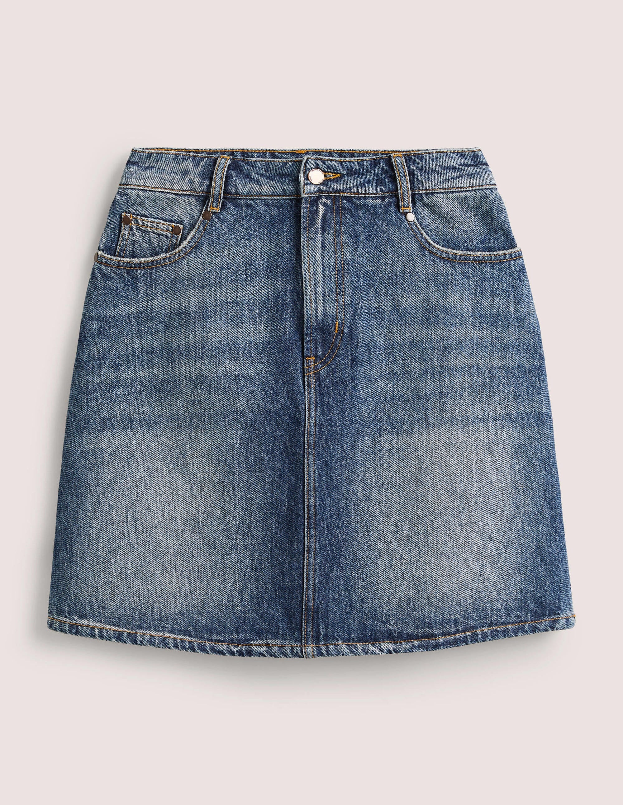 Authentischer Minirock aus Denim-Grün, Denim - Image 6
