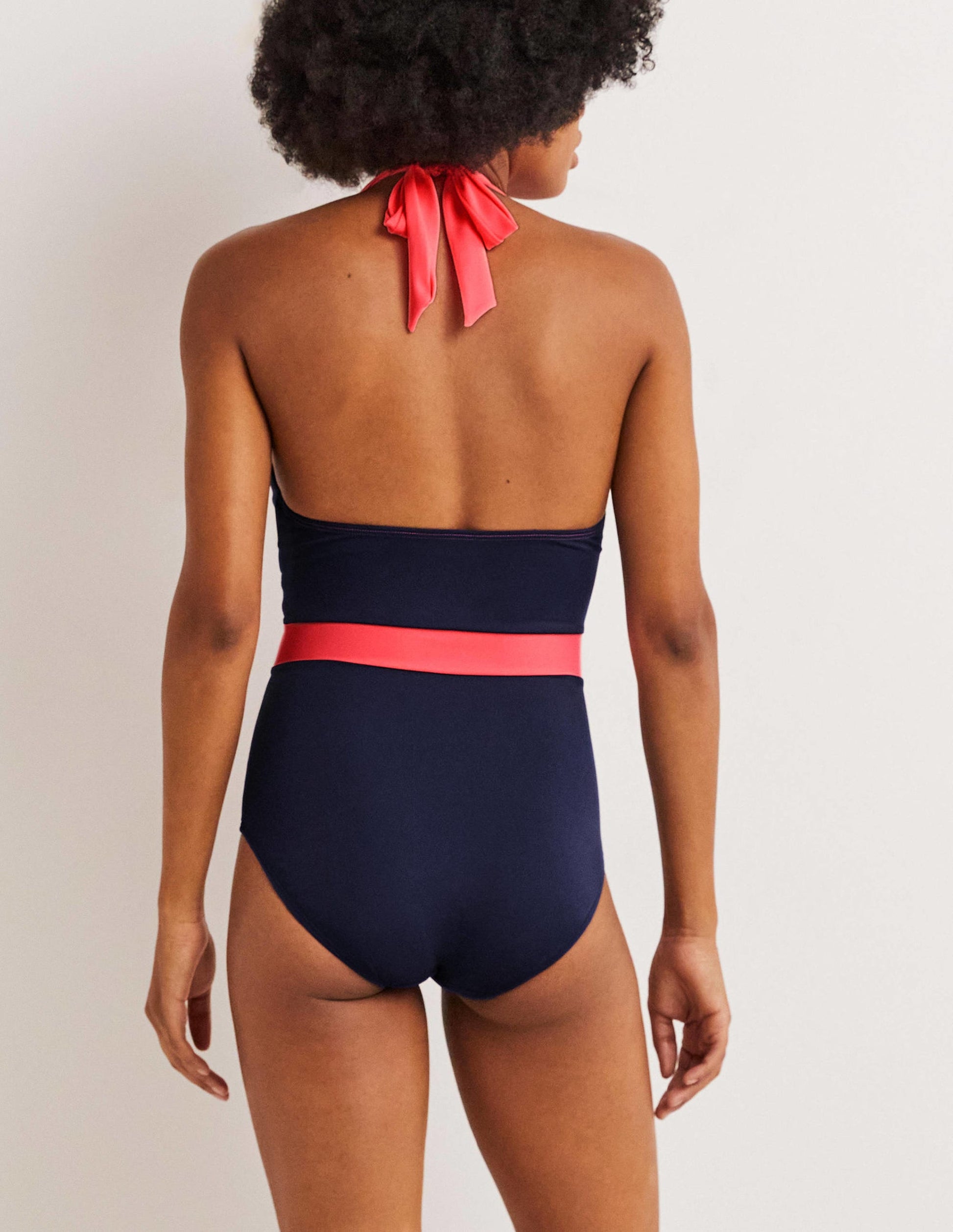 Kefalonia Halterneck Swimsuit-Harmony Blue Colourblock-3