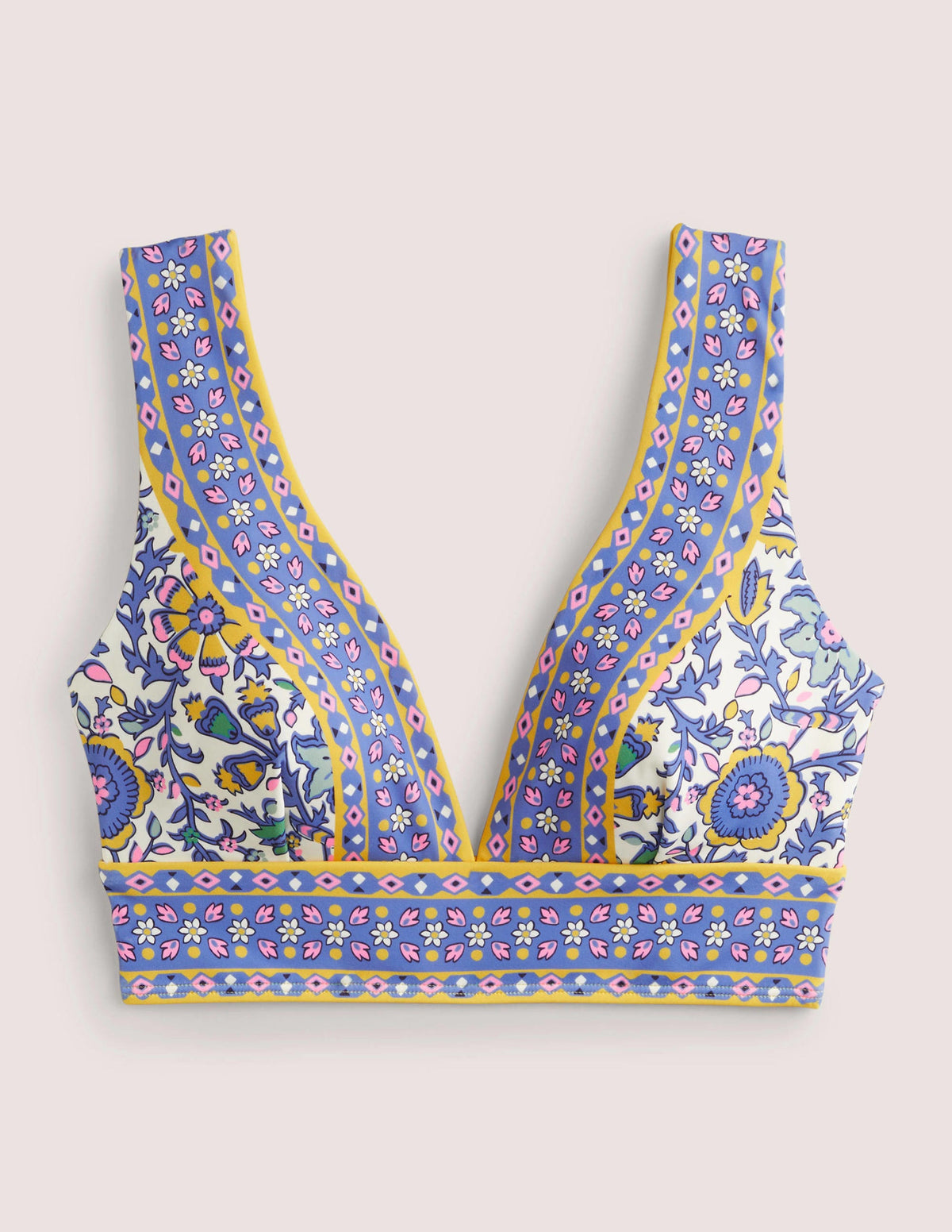 Haut de bikini col V Porto-Ivoire, motif Enchanting Twig-7