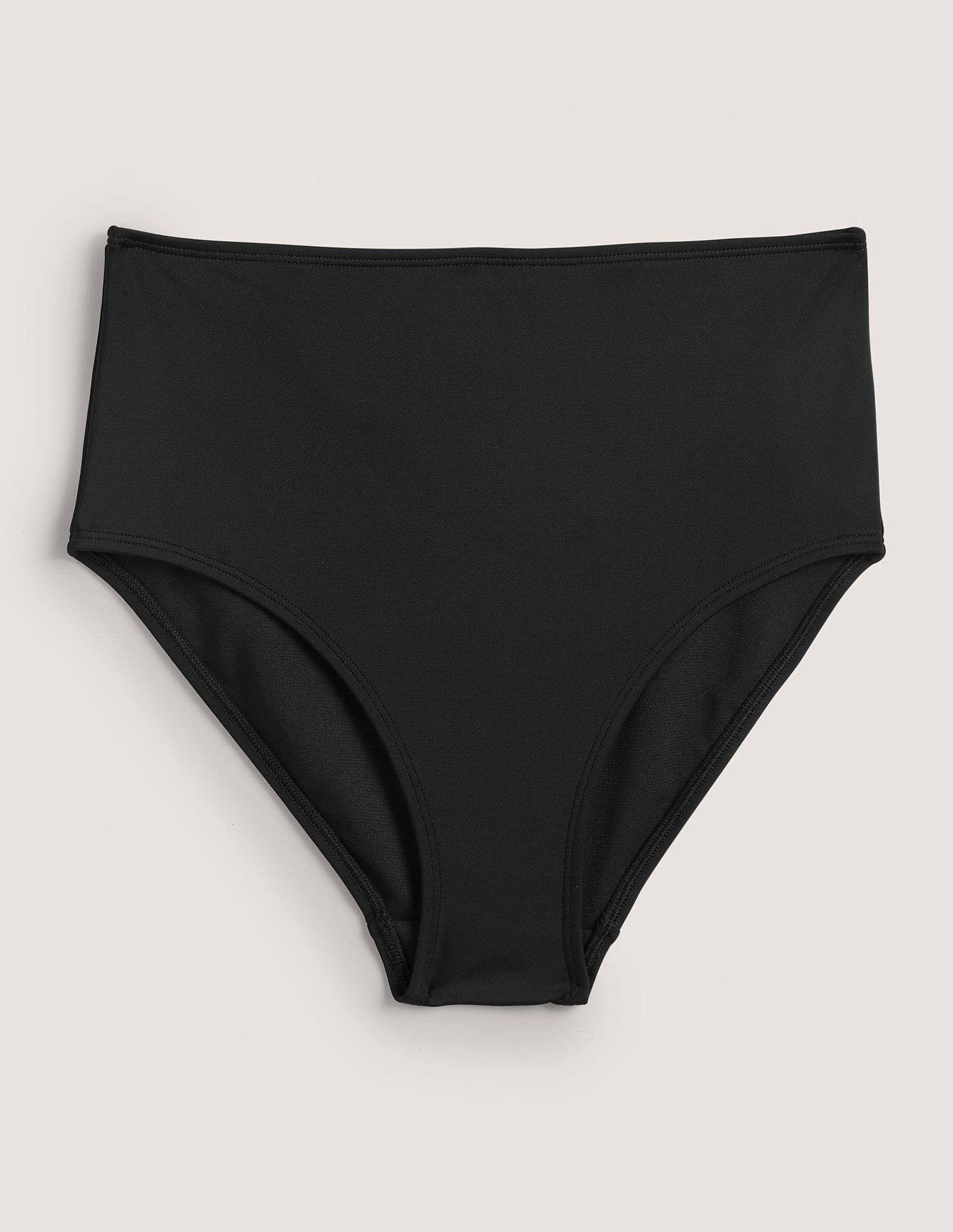 High Waisted Bikini Bottoms-Black-10