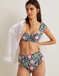Bikinihose mit hohem Bund-Bunt, Zauberhafter Zweig