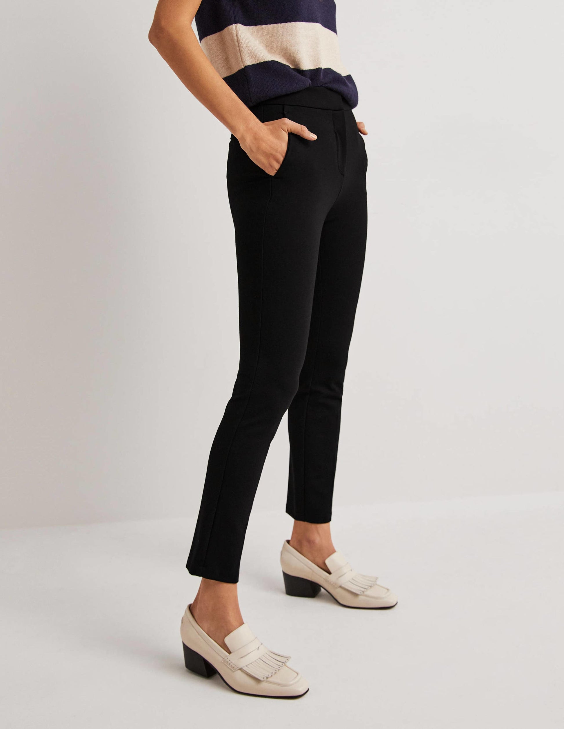 Hampshire 7/8 Ponte Trousers-BLACK-4