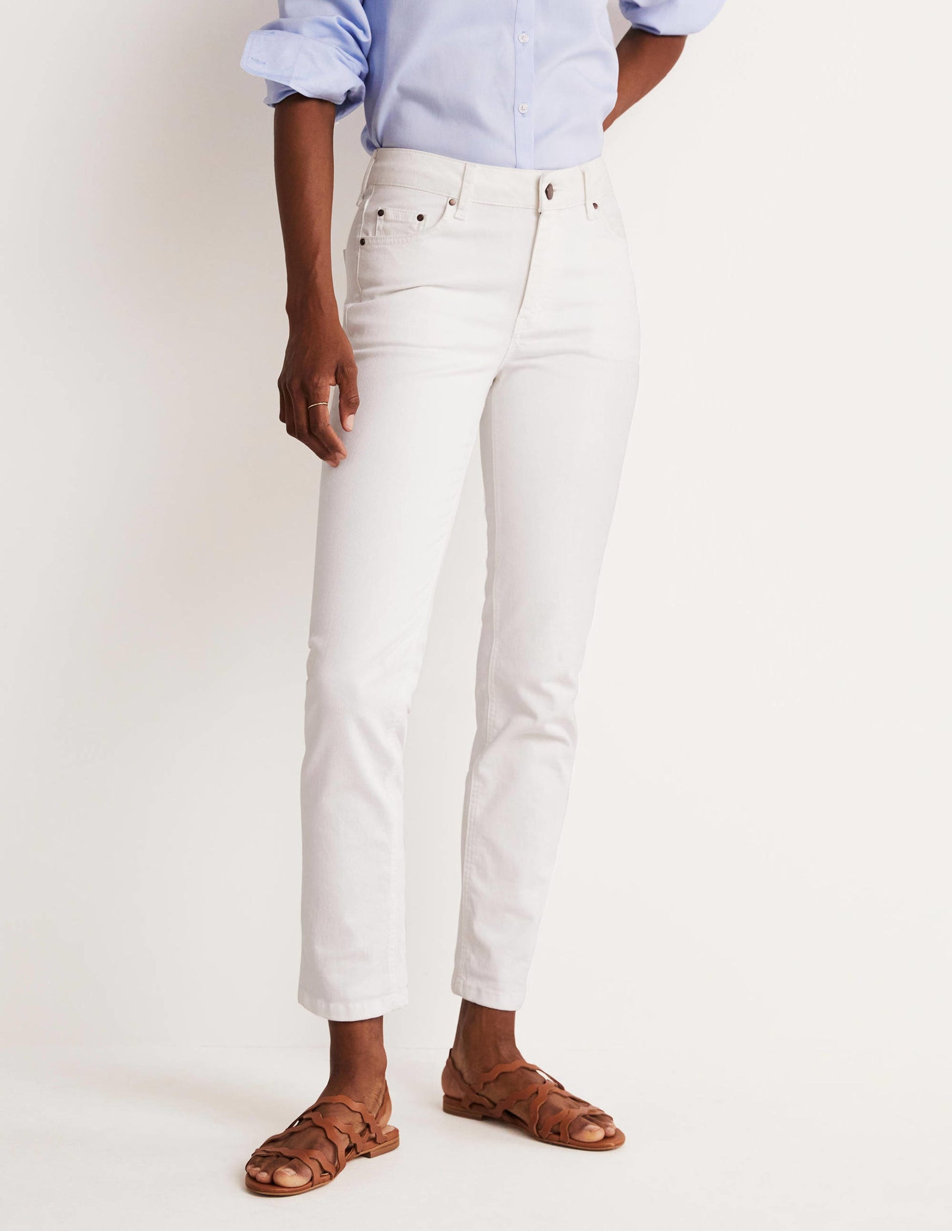 Jean slim droit-Blanc-9