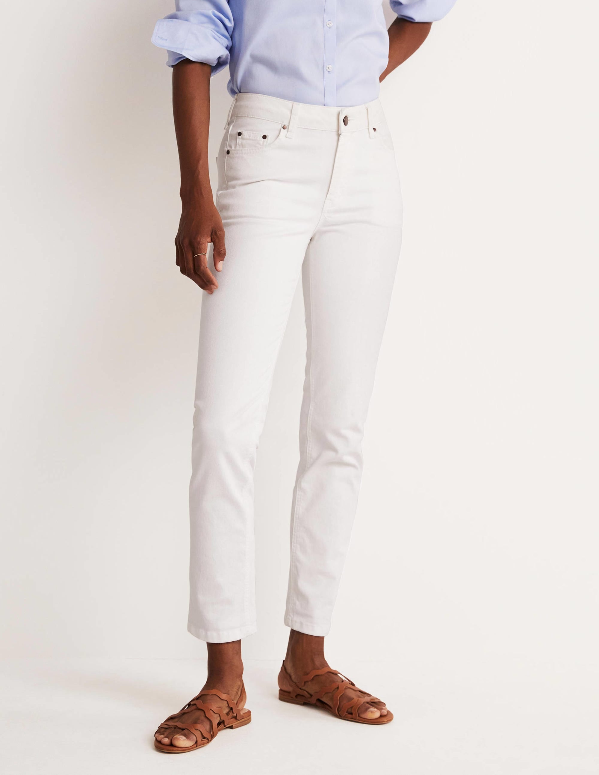 Jean slim droit-Blanc - Image 9