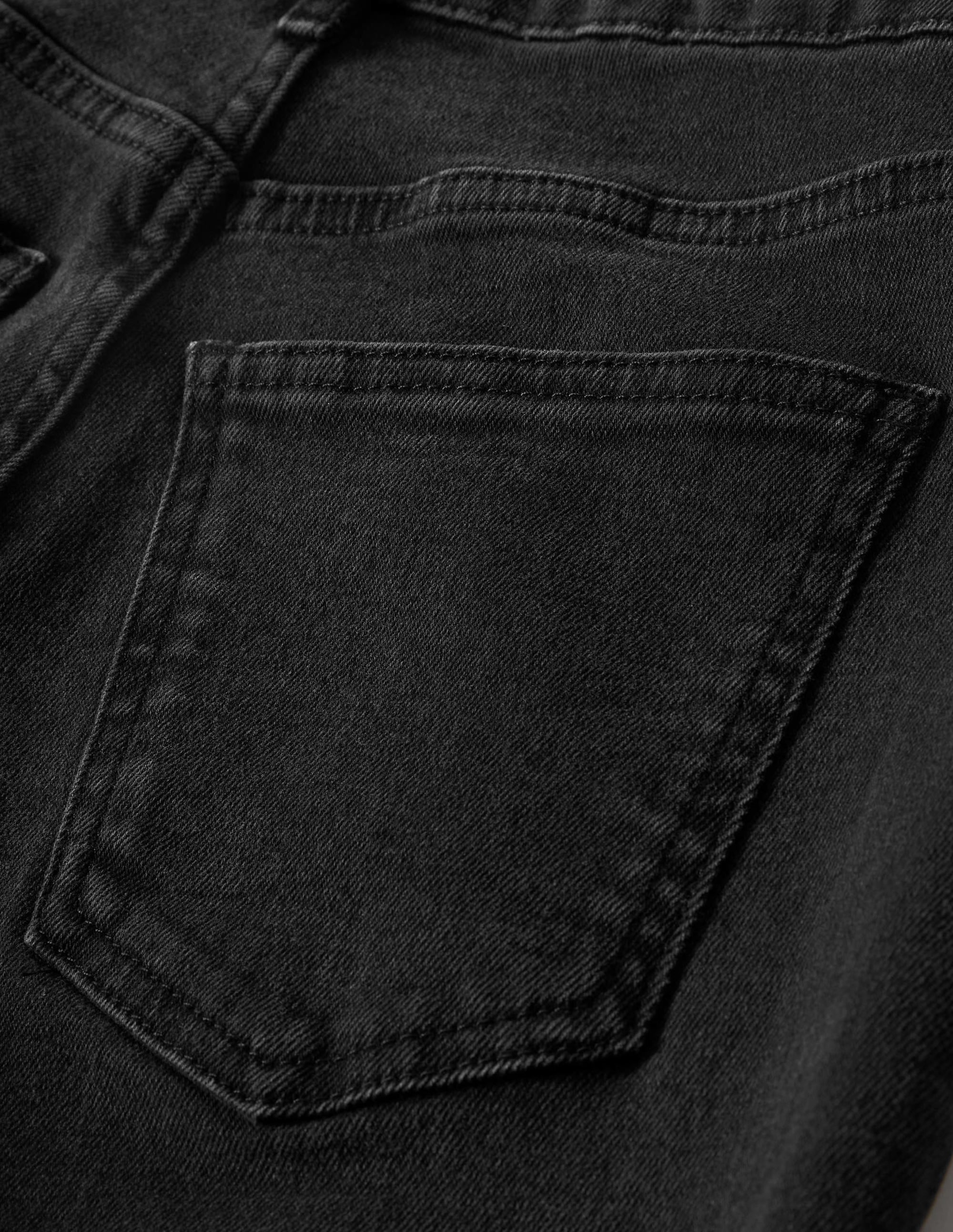 Relaxed Straight Jeans-Washed Black - Image 6