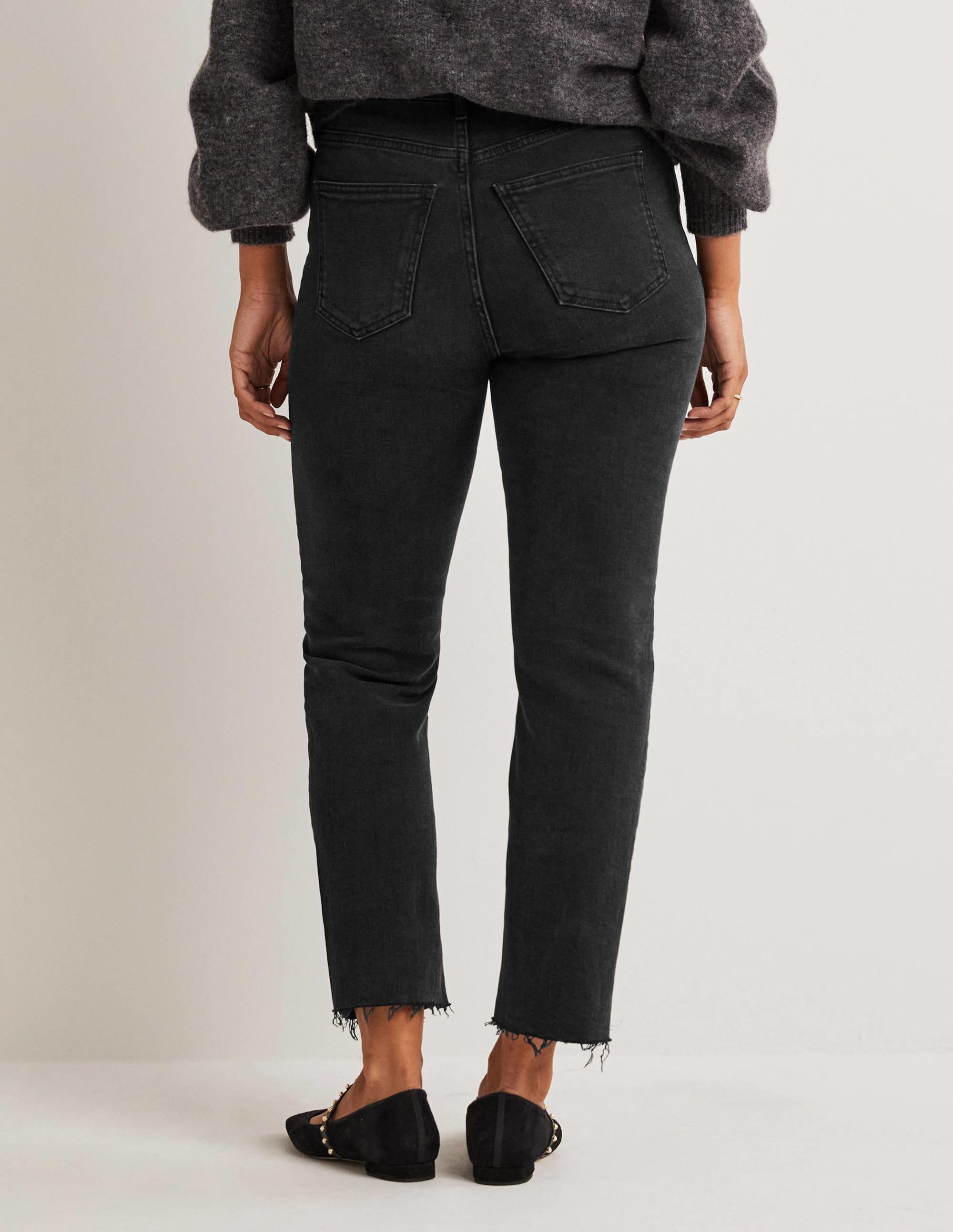 Relaxed Straight Jeans-Washed Black - Image 3