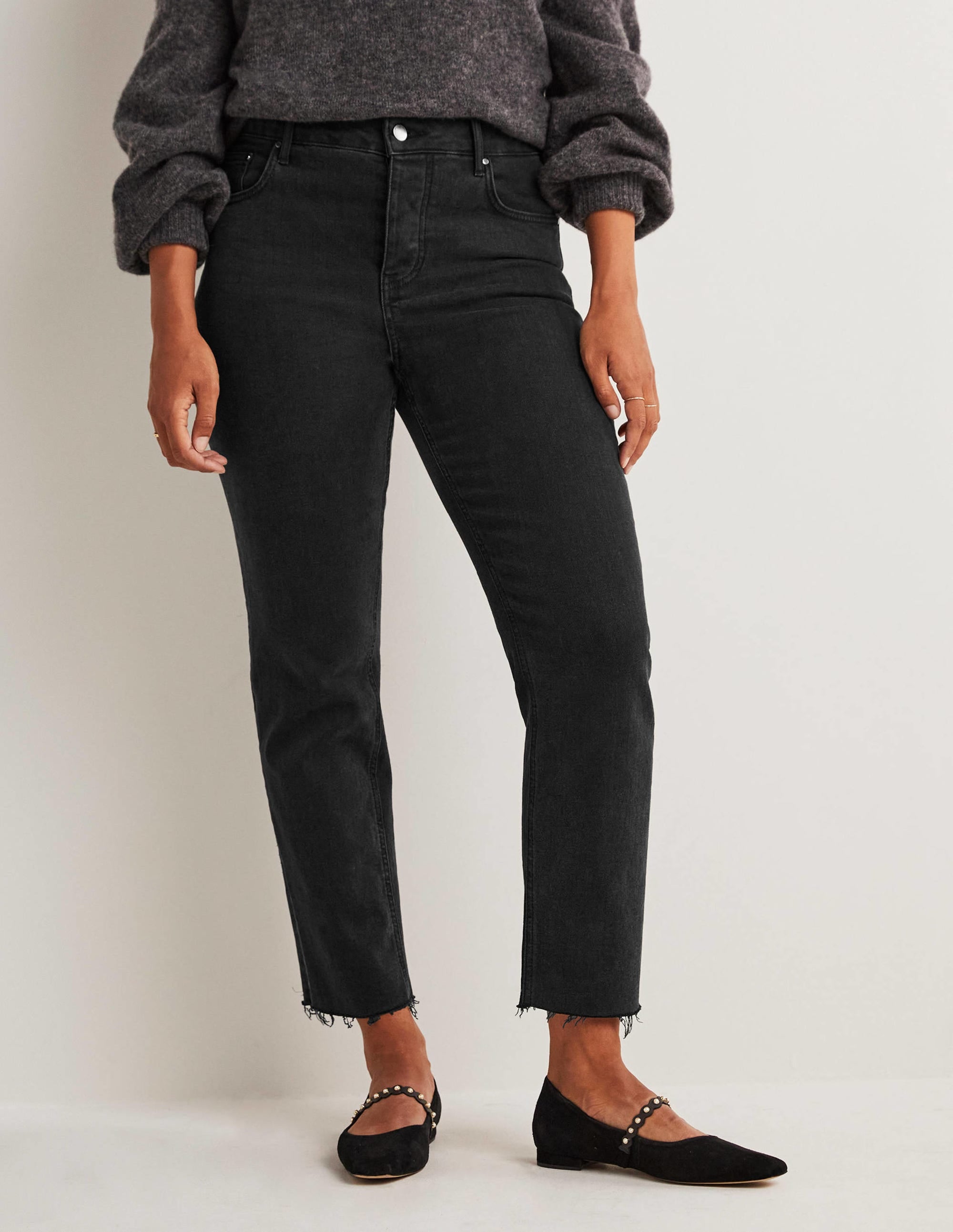 Relaxed Straight Jeans-Washed Black - Image 4