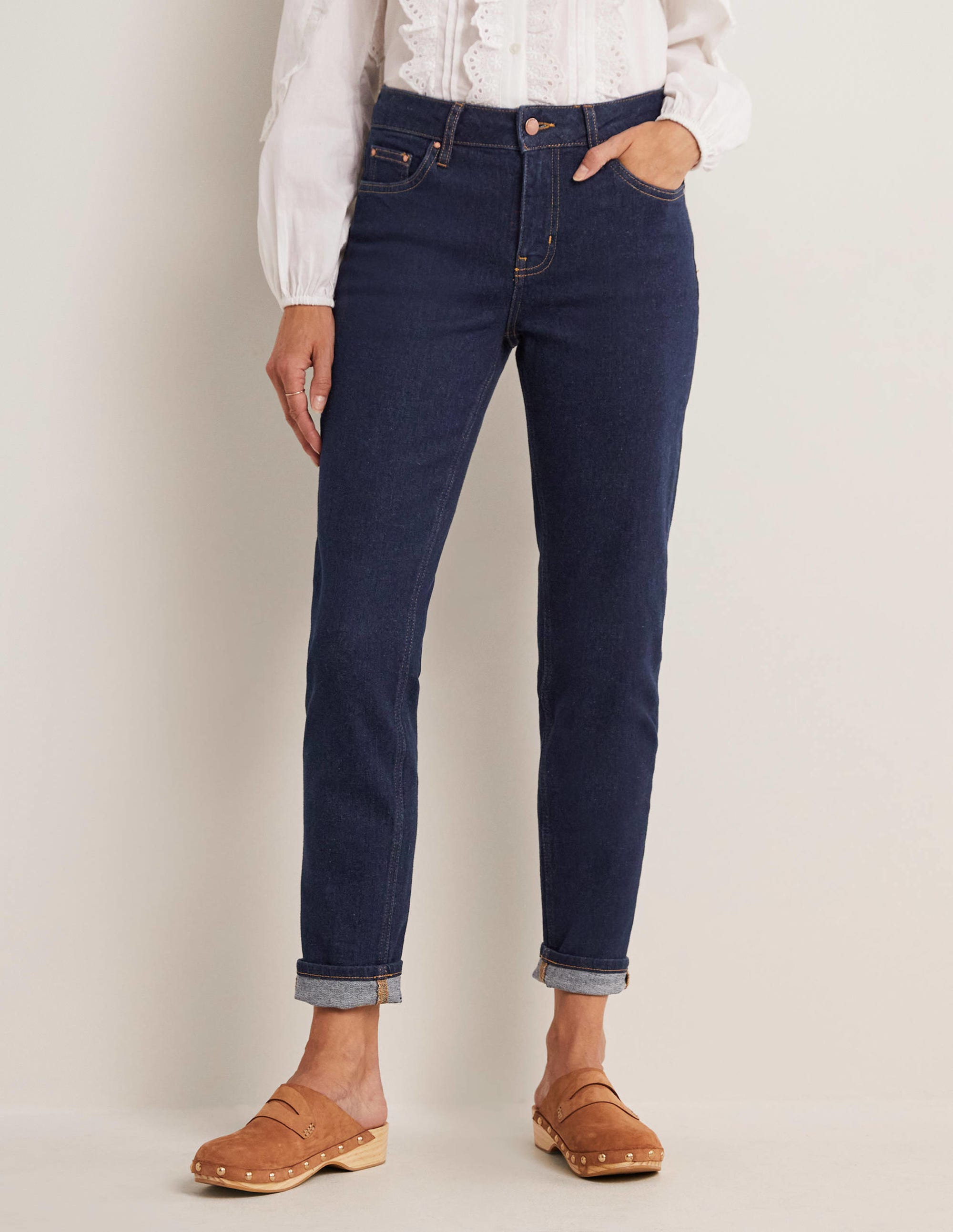 Jean girlfriend-Indigo - Image 4
