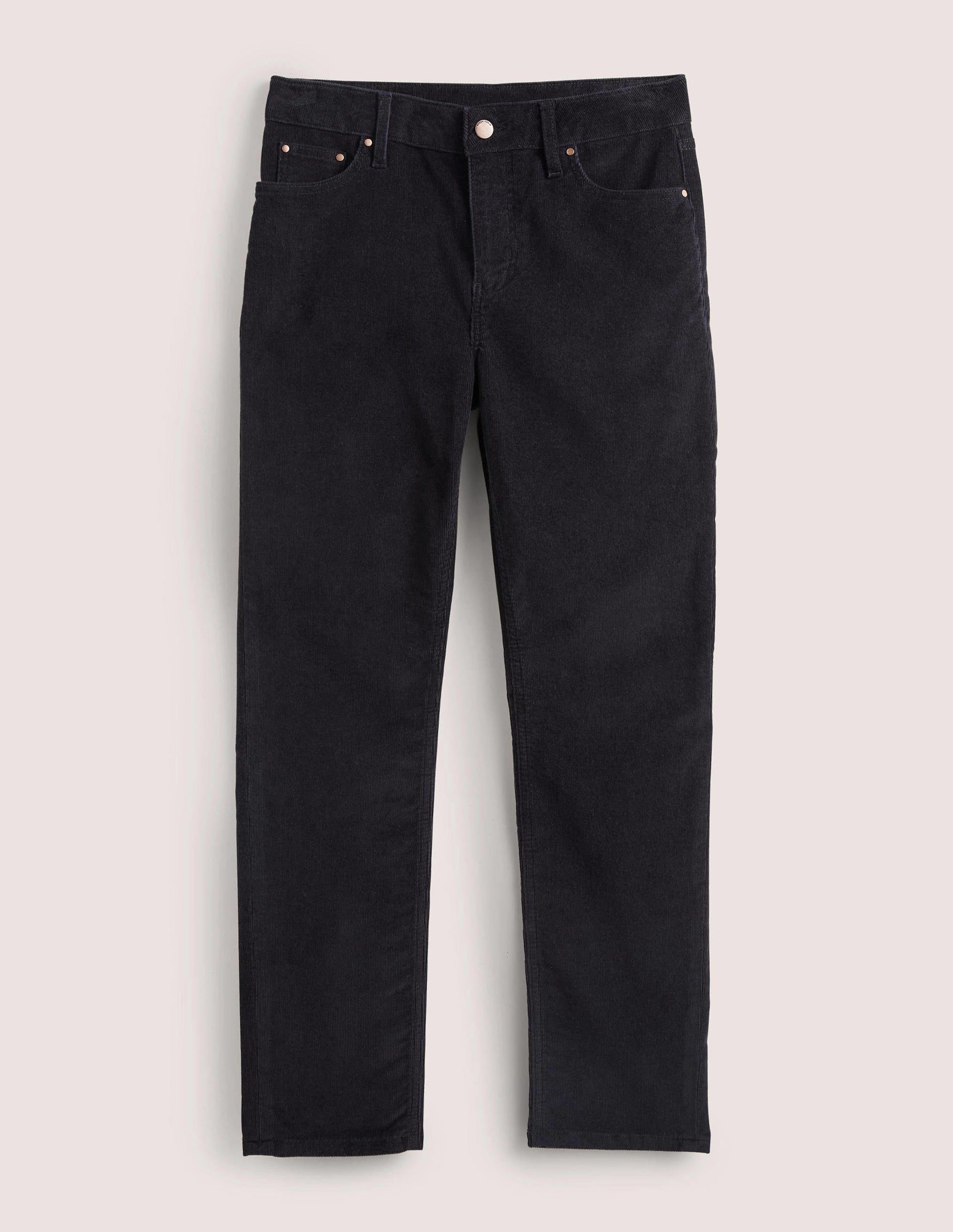 Schmale Cord-Jeans mit geradem Bein-Marineblau-5