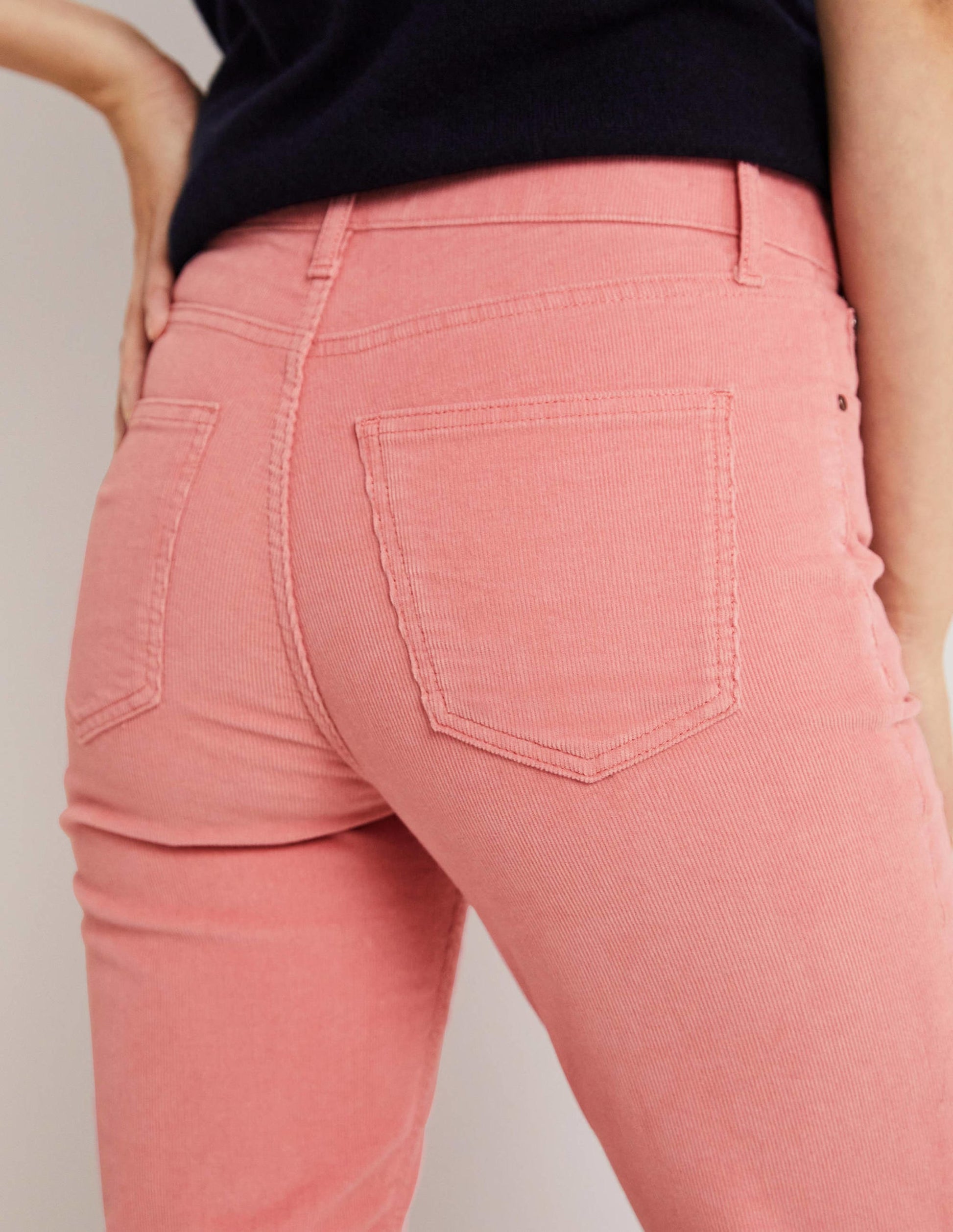 Schmale Cord-Jeans mit geradem Bein-Mandelblütenrosa-2