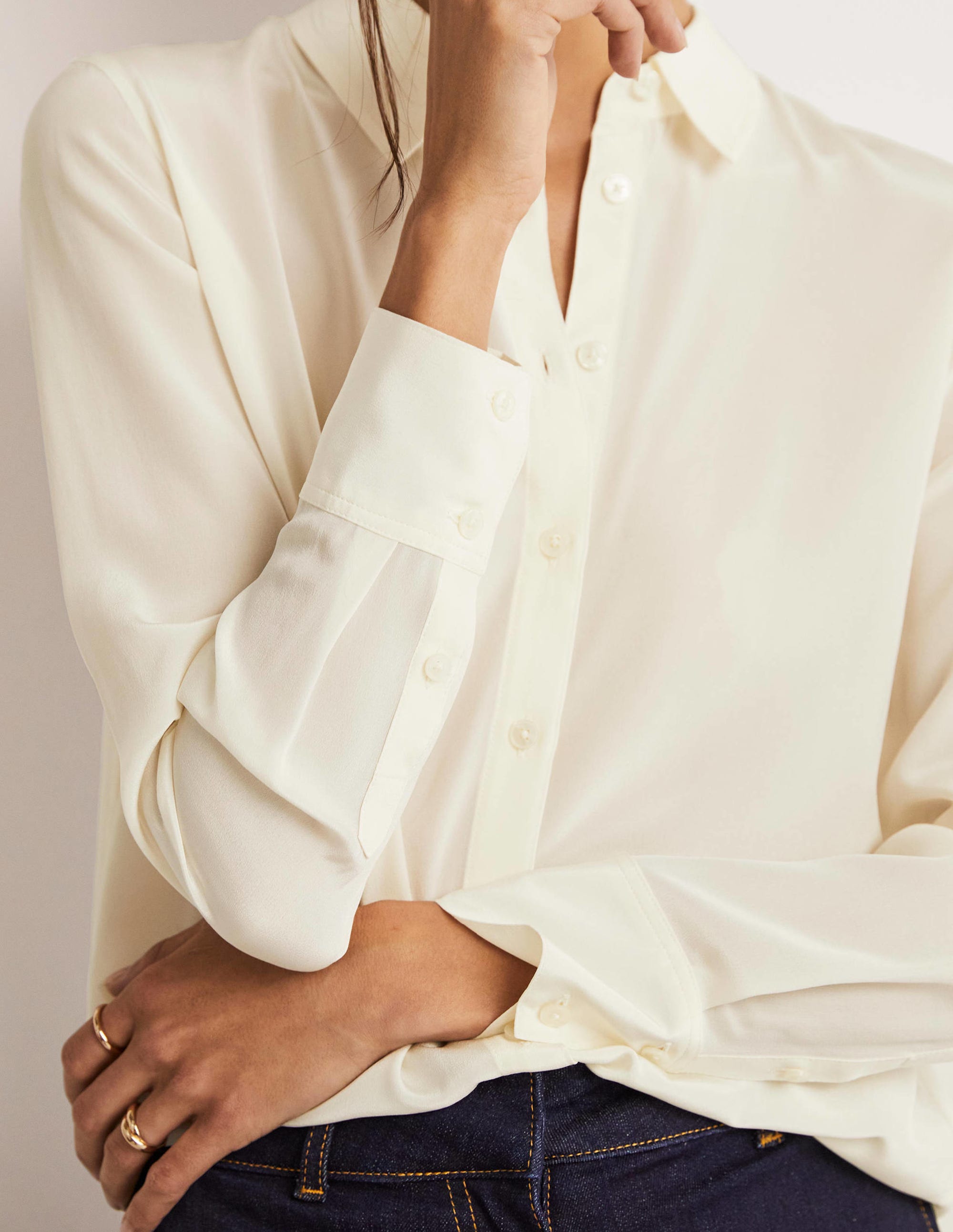 Chemise en soie-Ivoire - Image 6