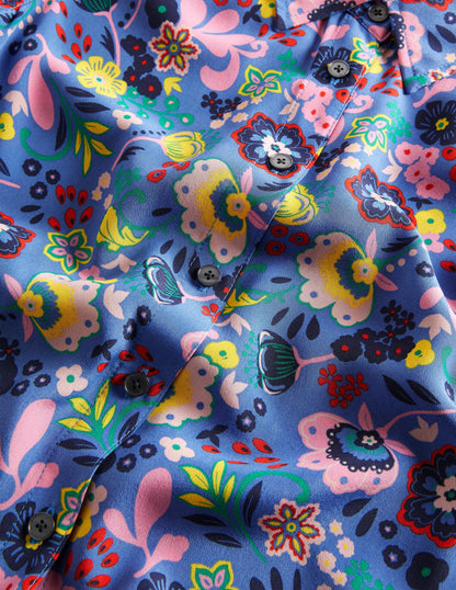 Silk Shirt-Riviera Blue, Pretty Paradise-7