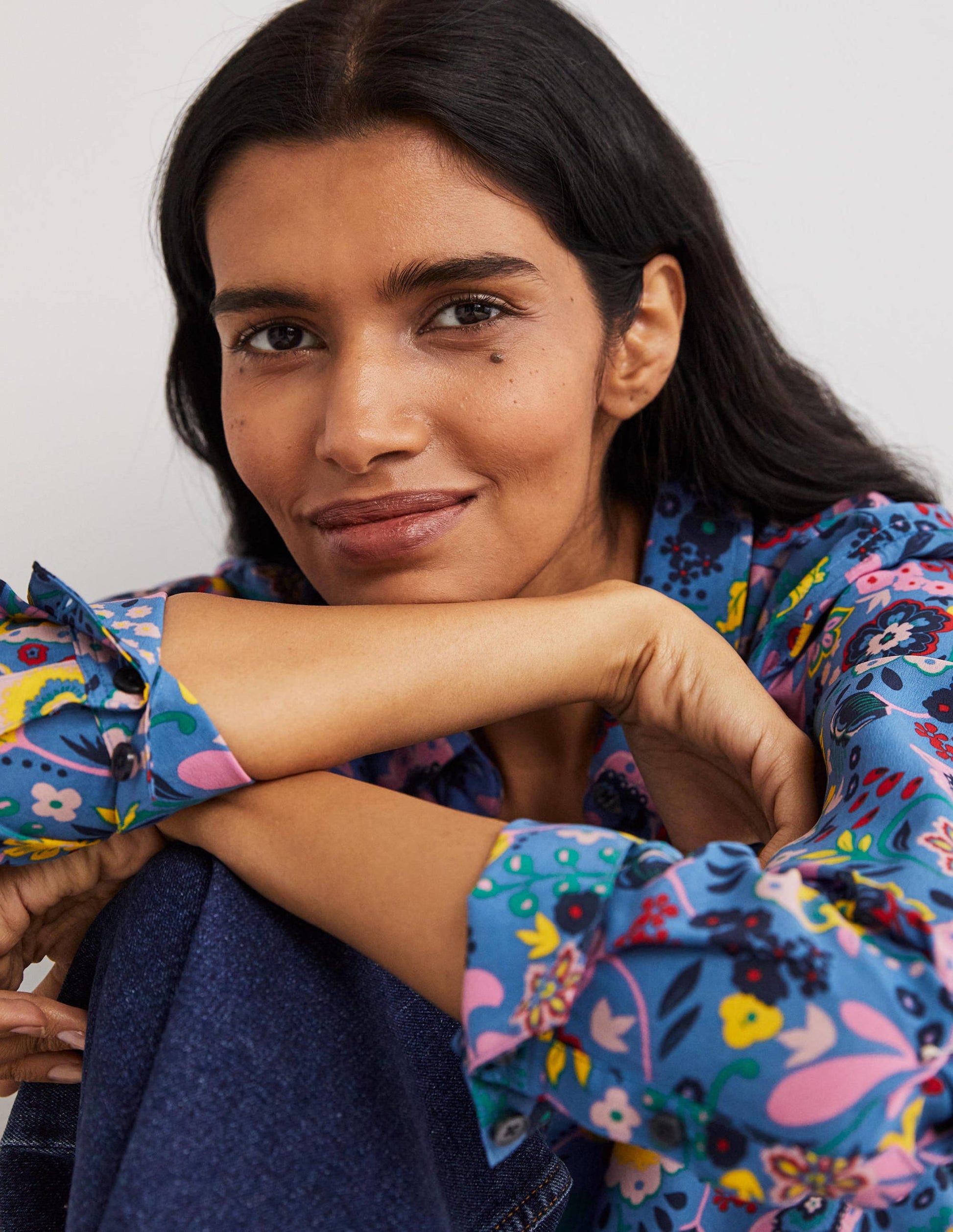 Silk Shirt-Riviera Blue, Pretty Paradise-5