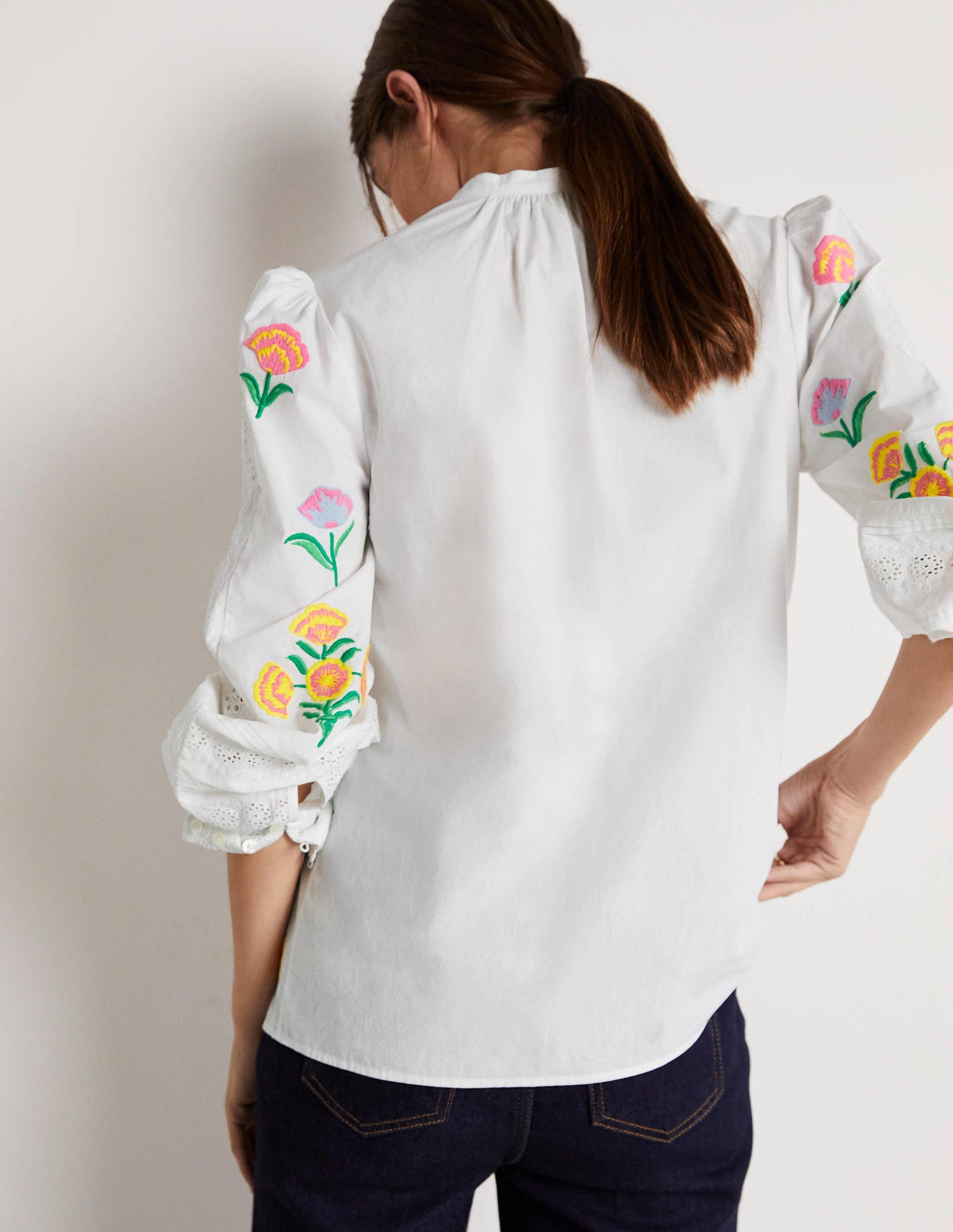 Blouse Julianne brodée-Broderie ivoire-9