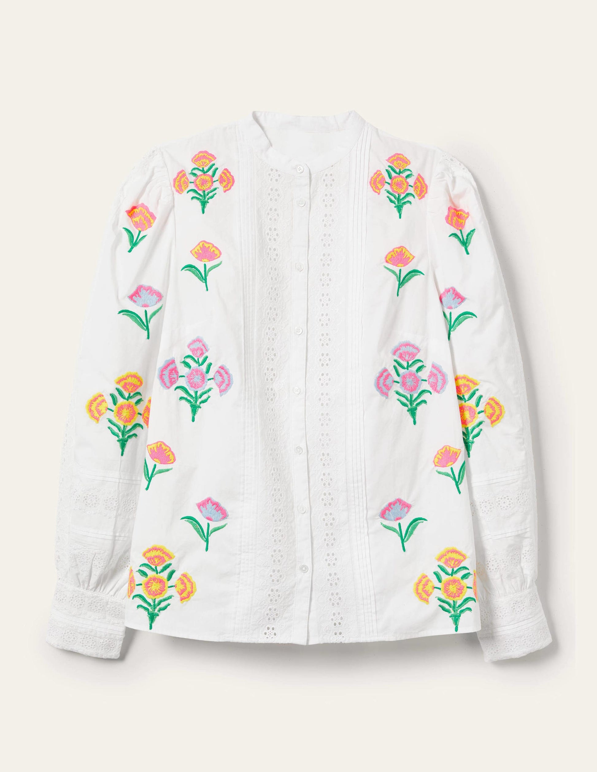 Blouse Julianne brodée-Broderie ivoire-11