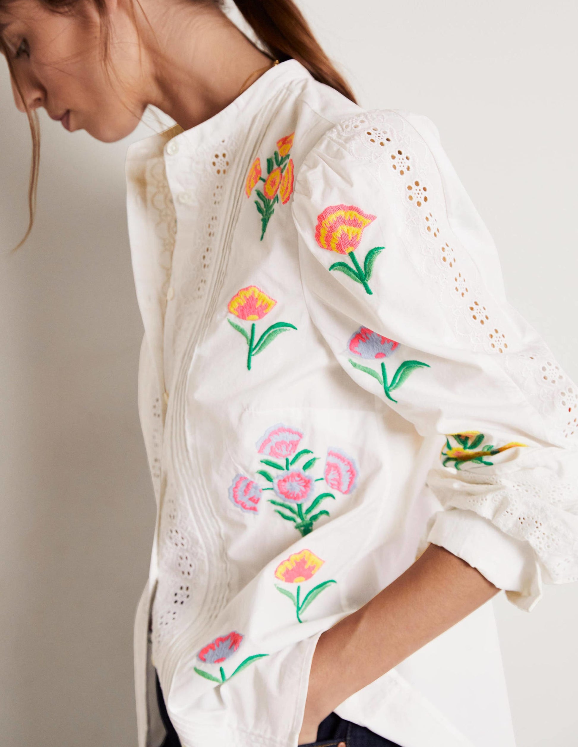 Blouse Julianne brodée-Broderie ivoire-3