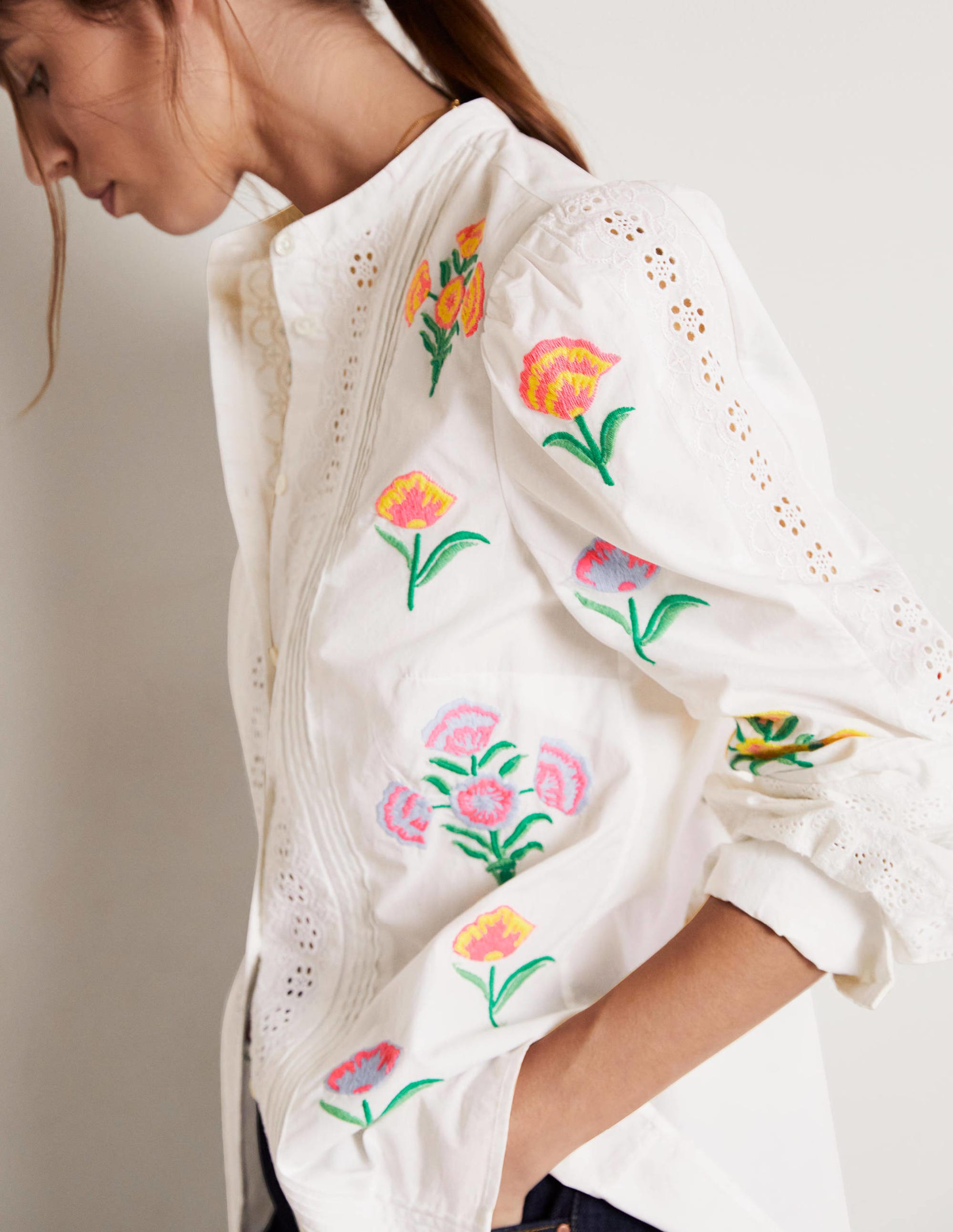 Blouse Julianne brodée-Broderie ivoire - Image 3