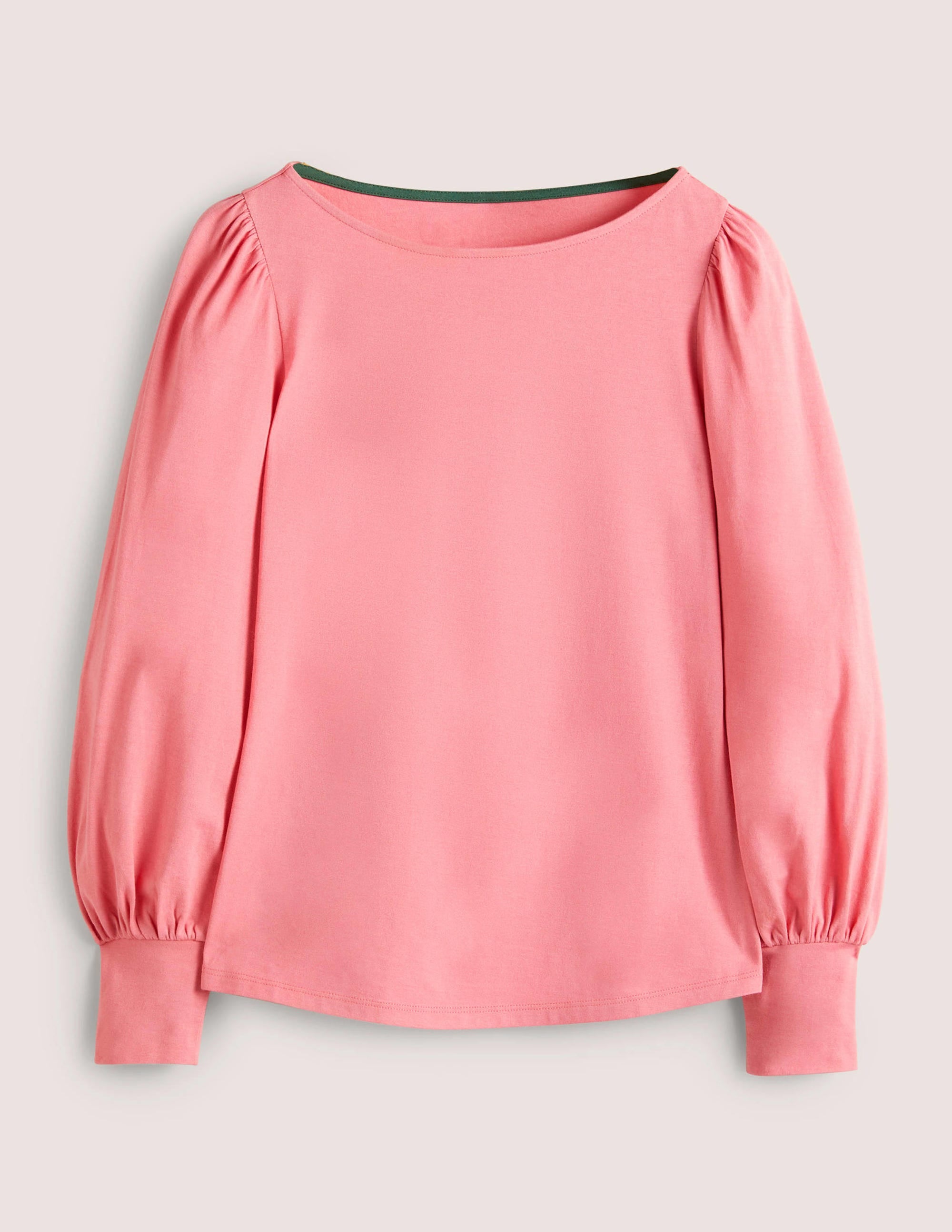 Top ultra-doux à col large-Rose sauvage - Image 5