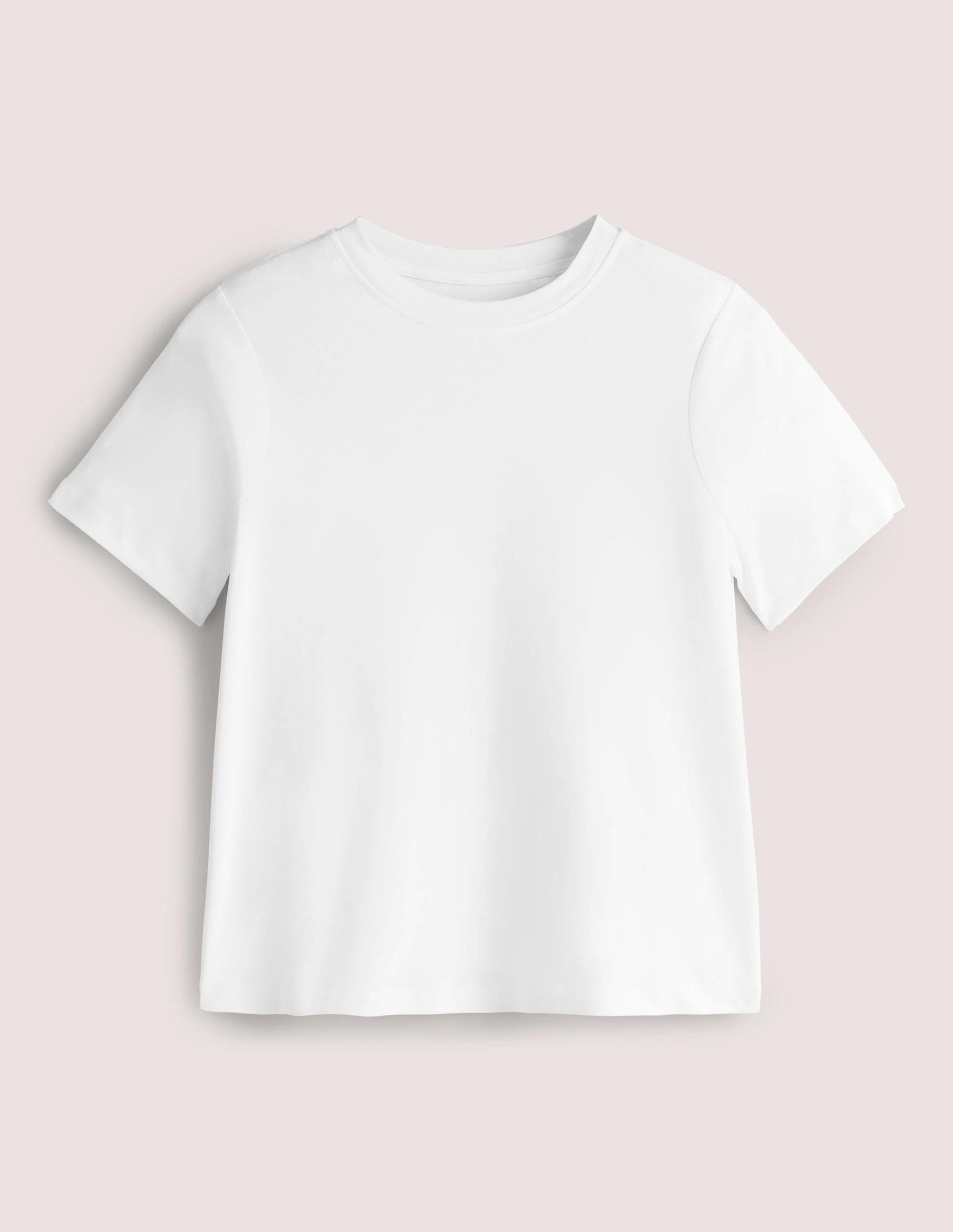 T-shirt col rond en coton-Blanc - Image 5