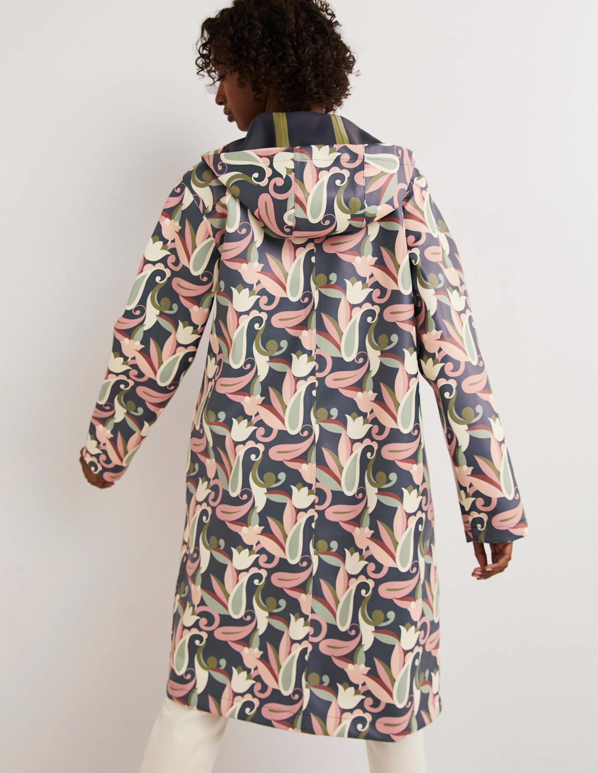 Imperméable long-Multi, motif Paisley Meadow - Image 3