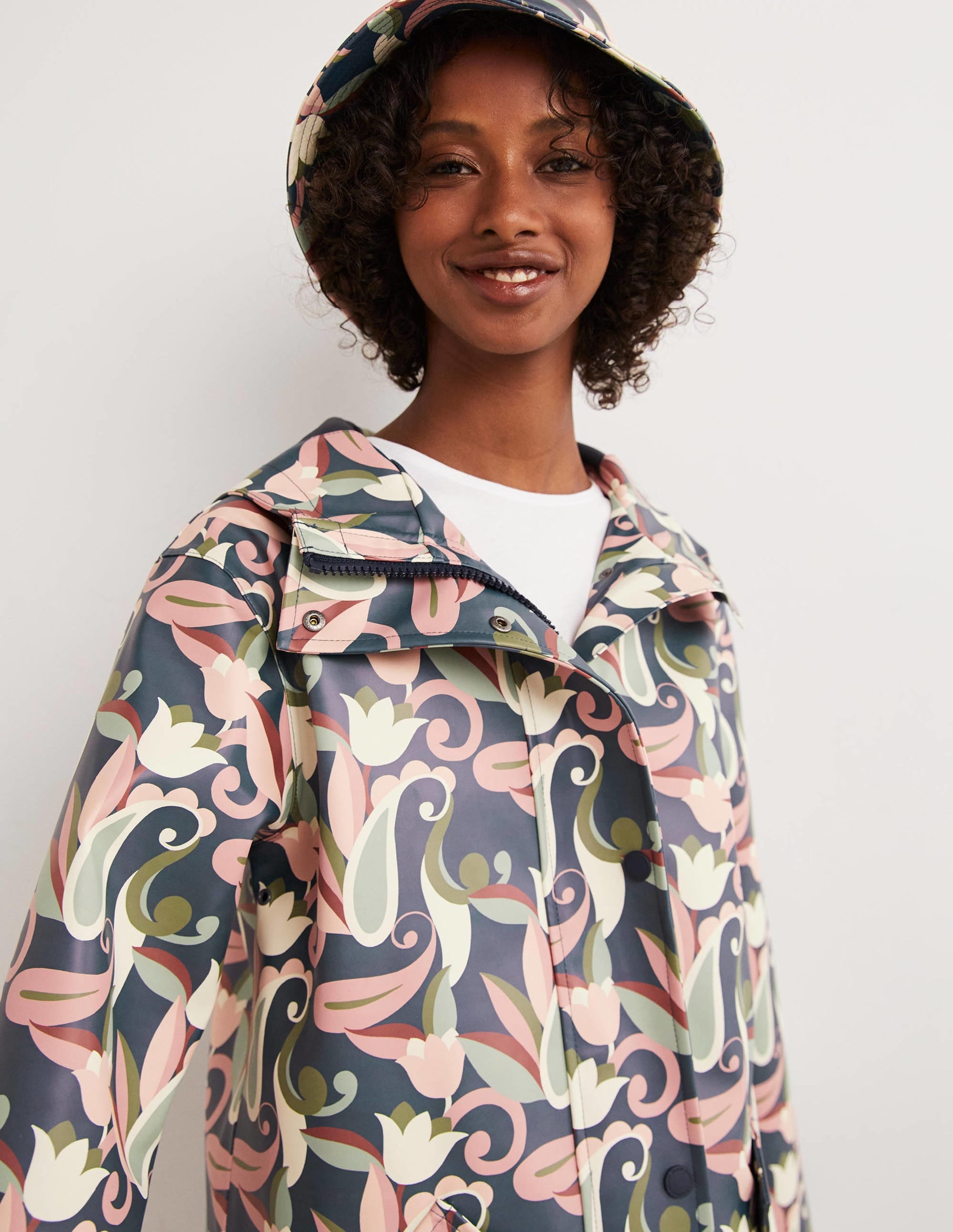 Imperméable long-Multi, motif Paisley Meadow - Image 5